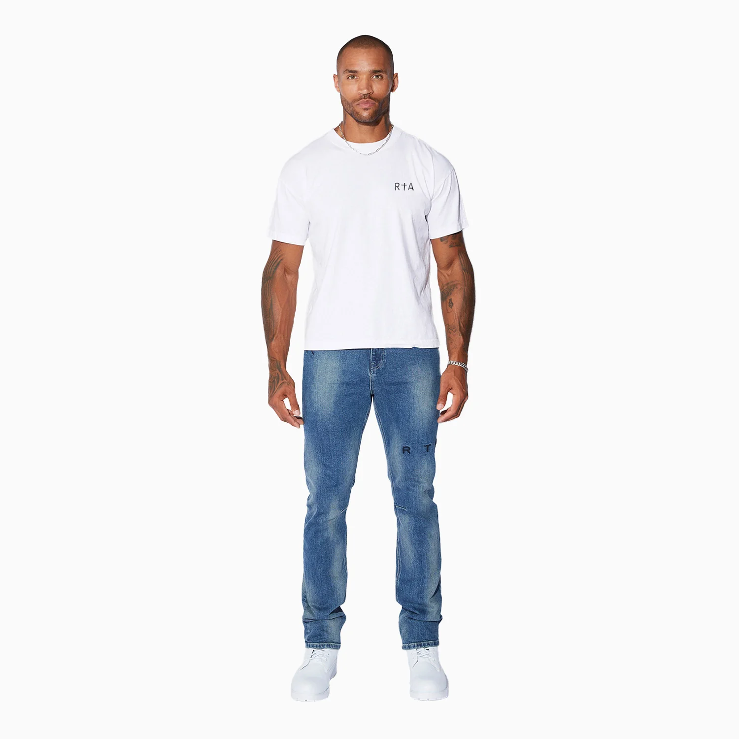 Men's Black Chest Logo T-Shirt - Image 5