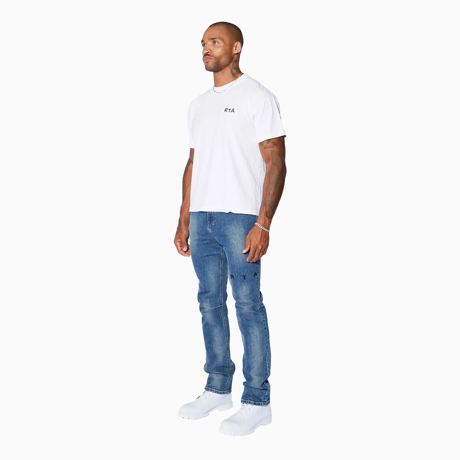Men's Black Chest Logo T-Shirt - Image 6