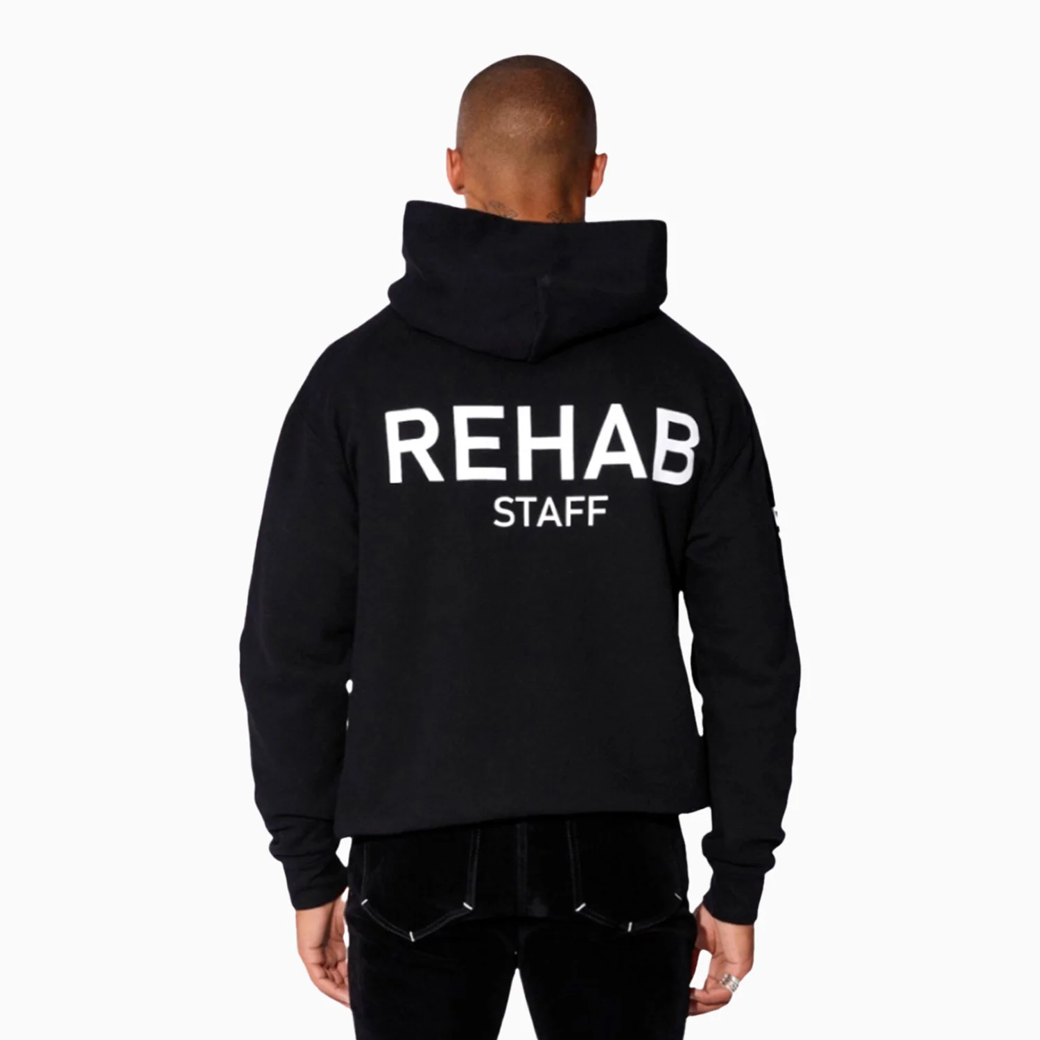 Men's Blue Logo Pull Over Hoodie - Image 2