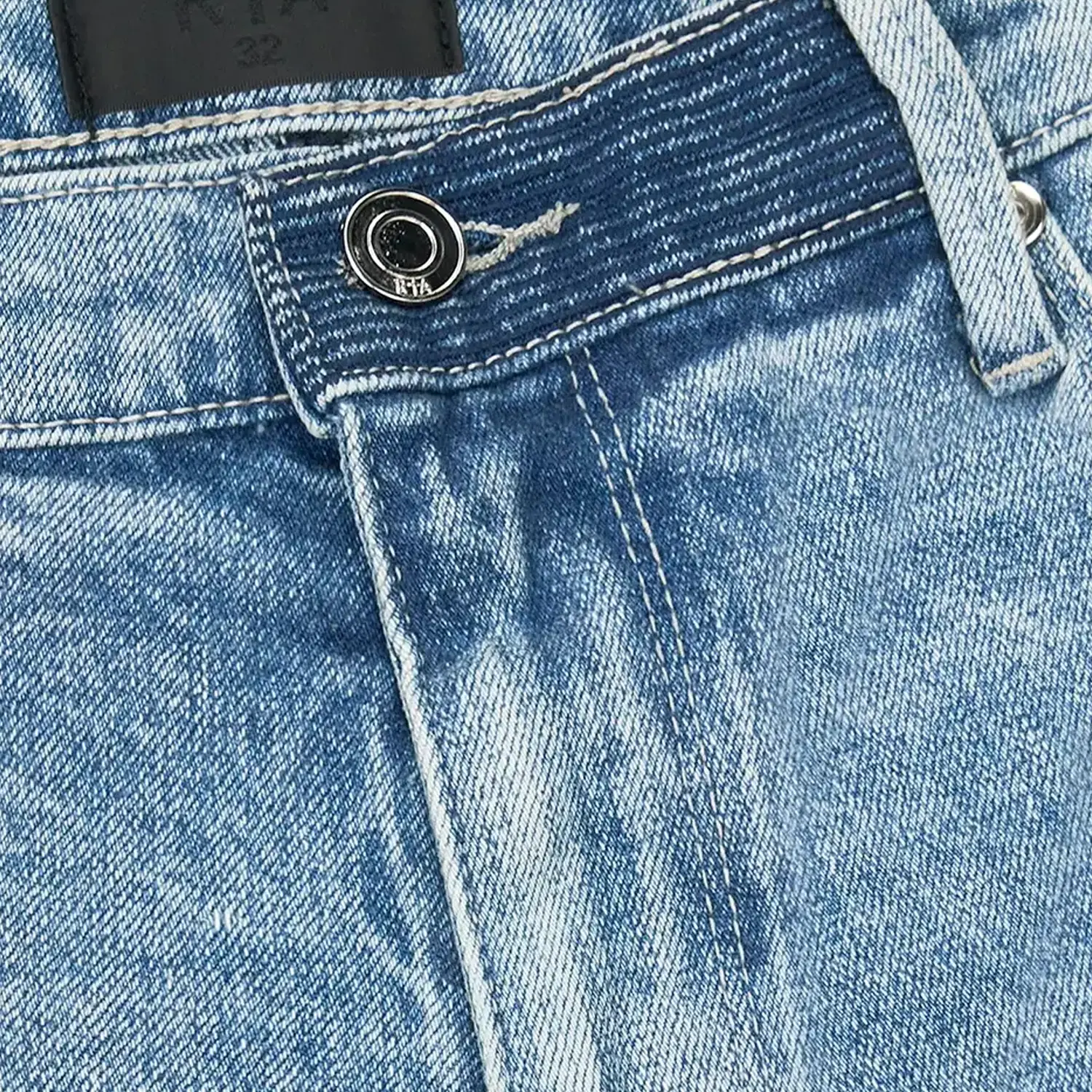 Men's Bryant Cross Patches Denim Jeans Pant - Image 3