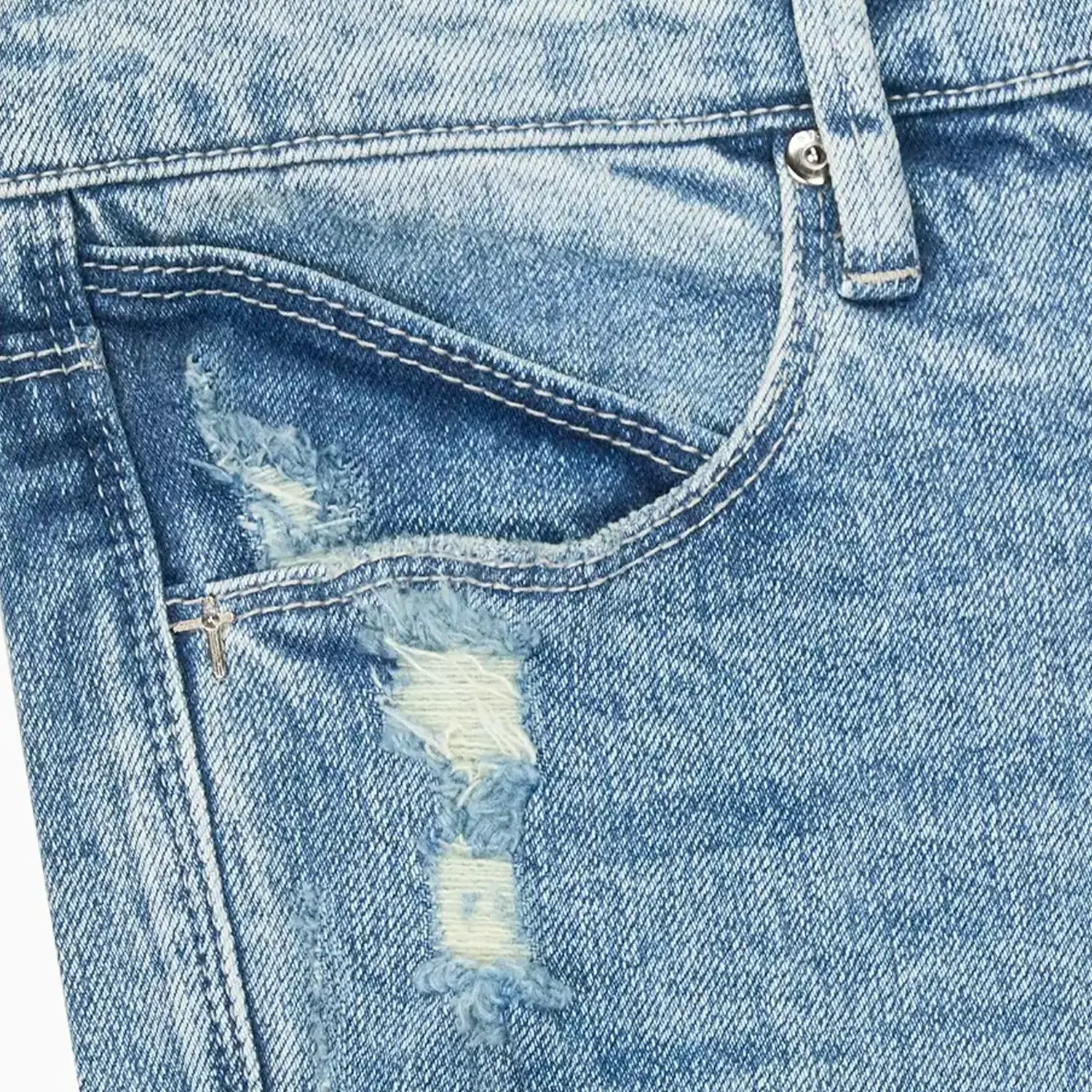 Men's Bryant Cross Patches Denim Jeans Pant - Image 5