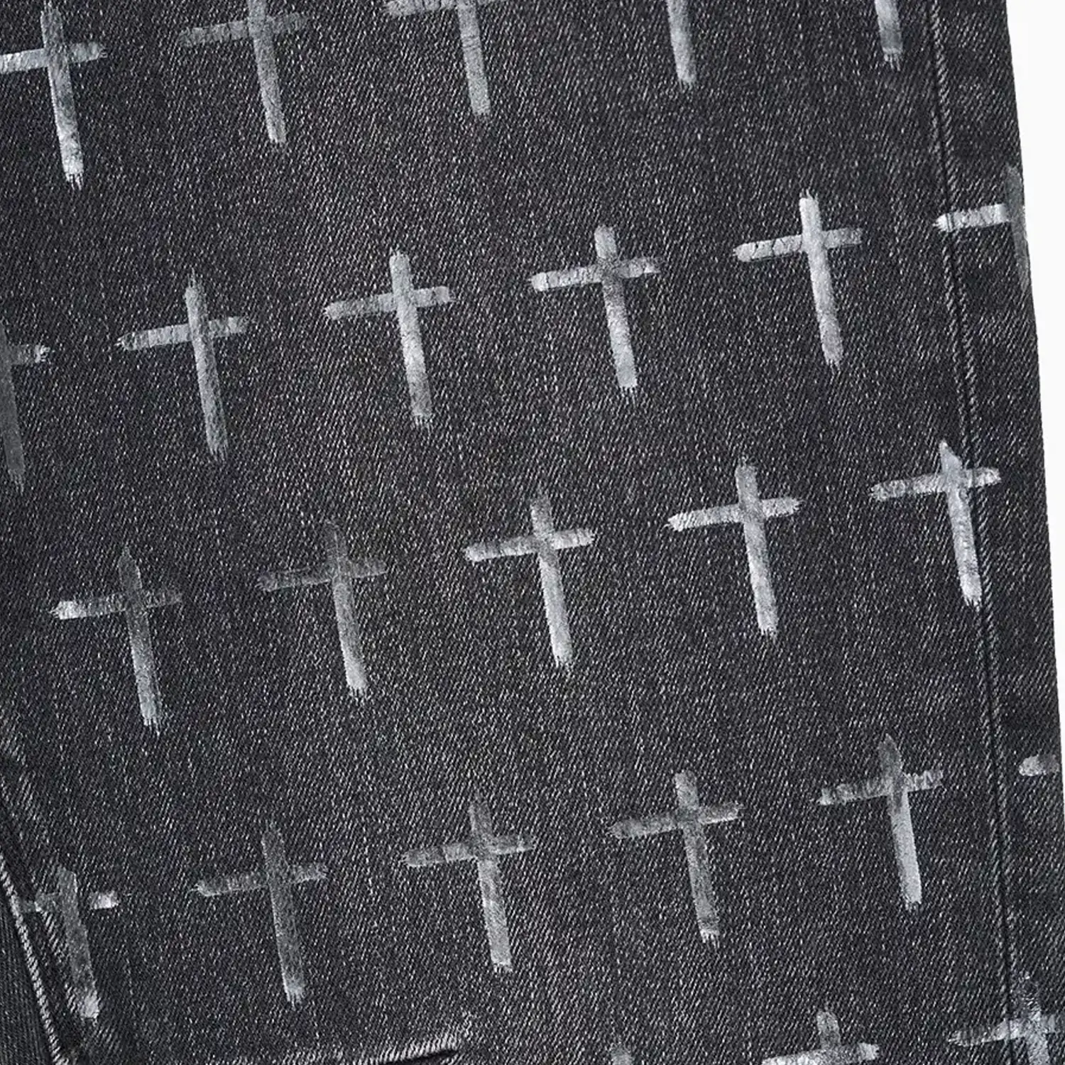 Men's Bryant Noir Coated Grey Denim Jean Pant - Image 4