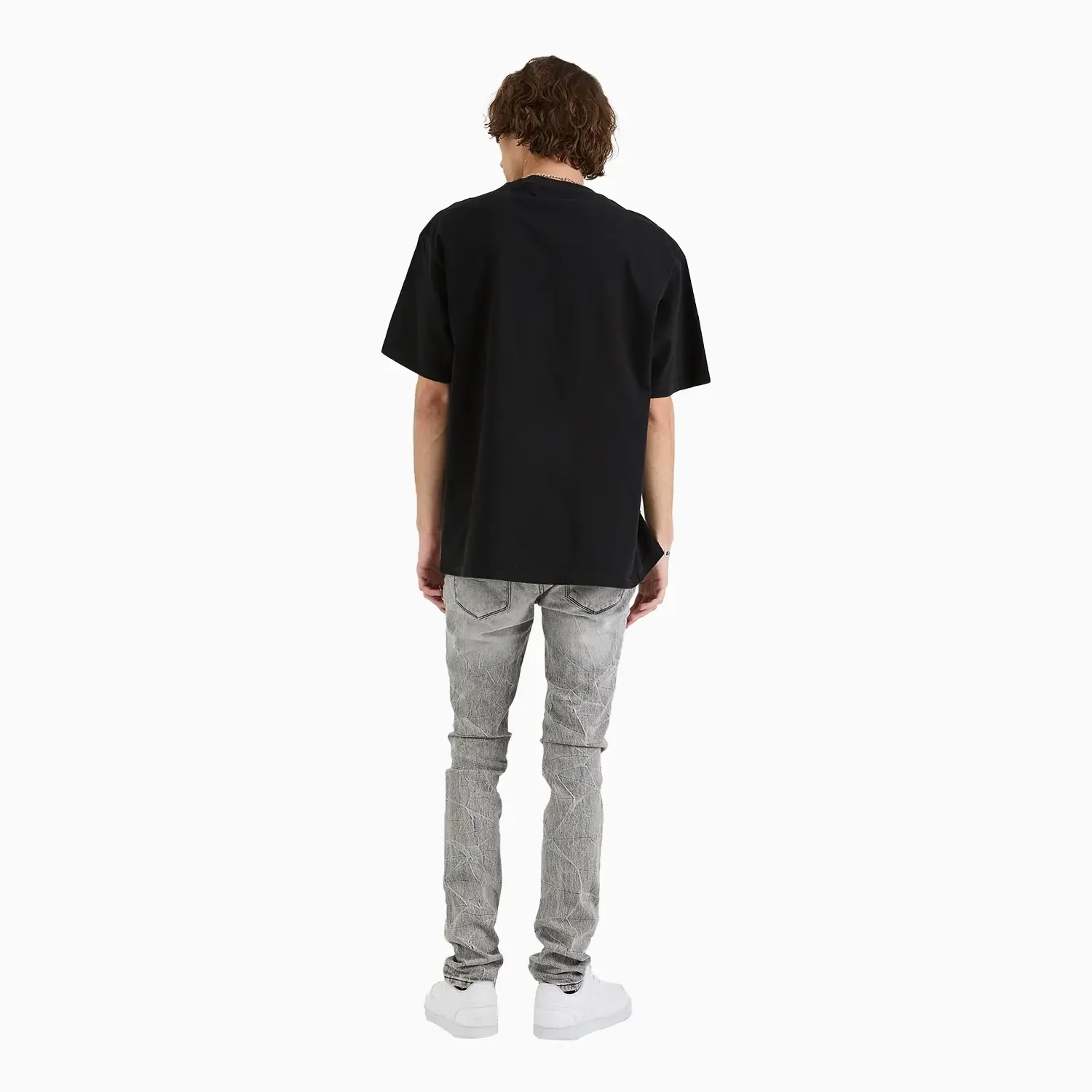 Men's Colin Etched Monogram Crew T-Shirt - Image 5