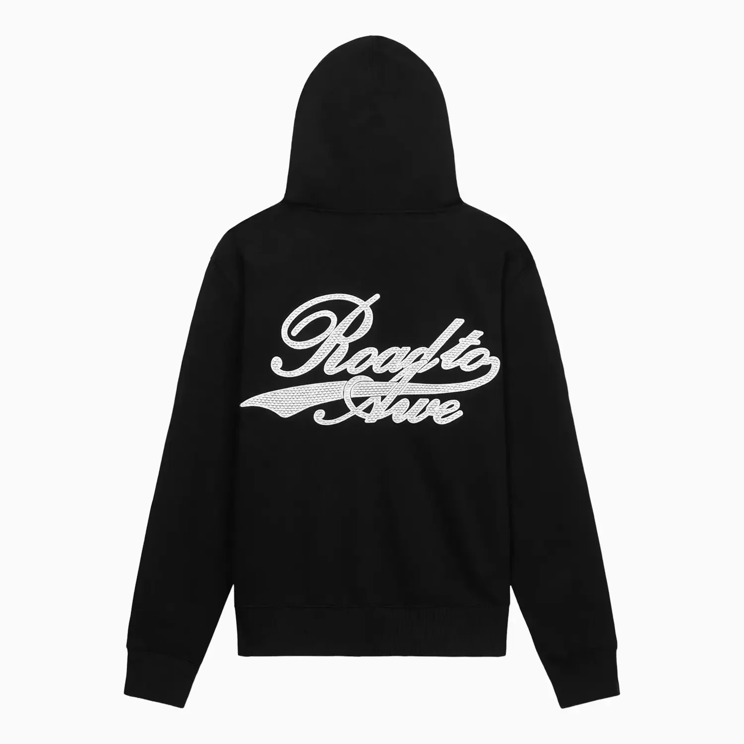 Men's Dion Black Collegiate Script Pull Over Hoodie - Image 2
