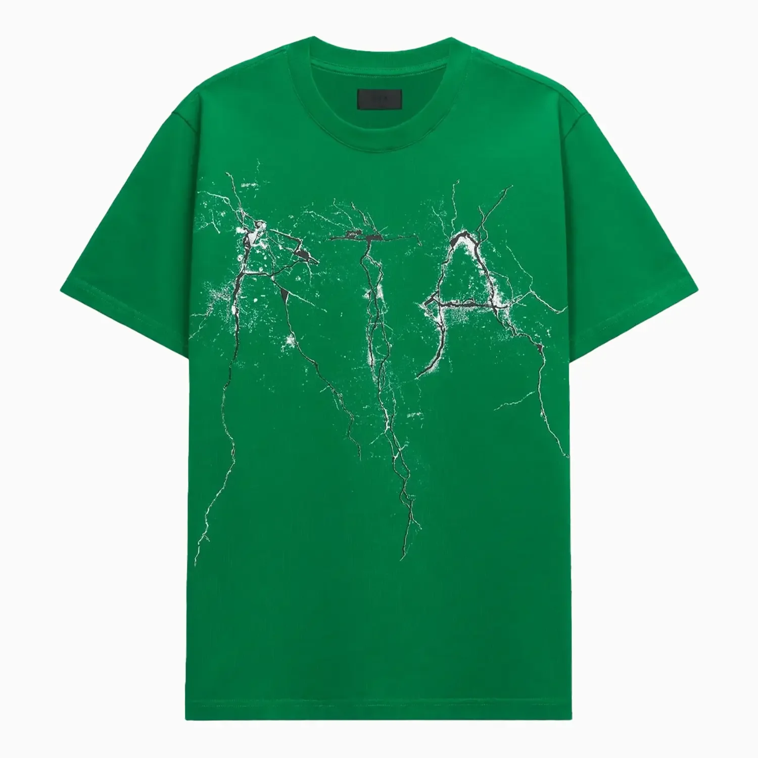Men's Liam Green Cracked Logo T-Shirt - Image 2