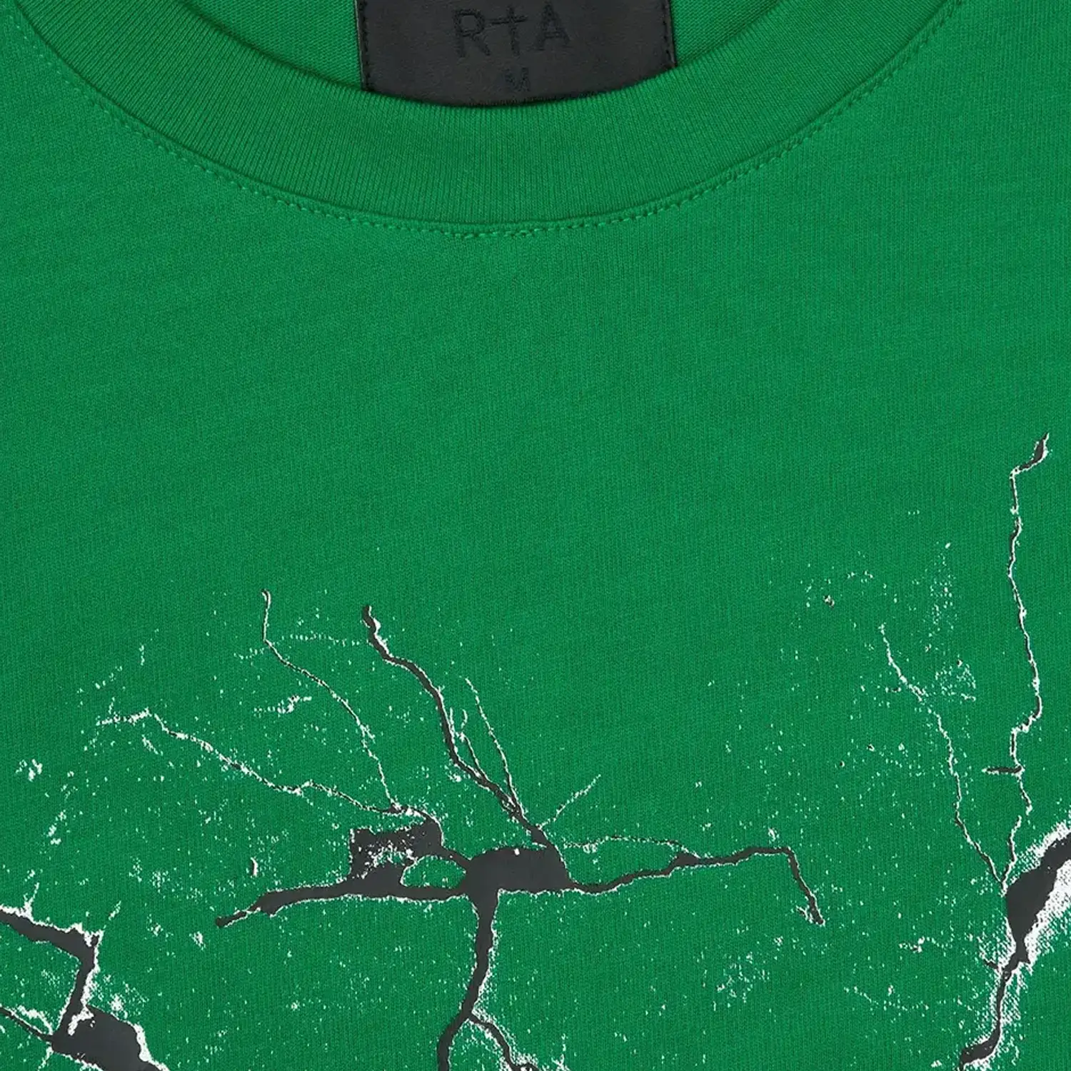 Men's Liam Green Cracked Logo T-Shirt - Image 4
