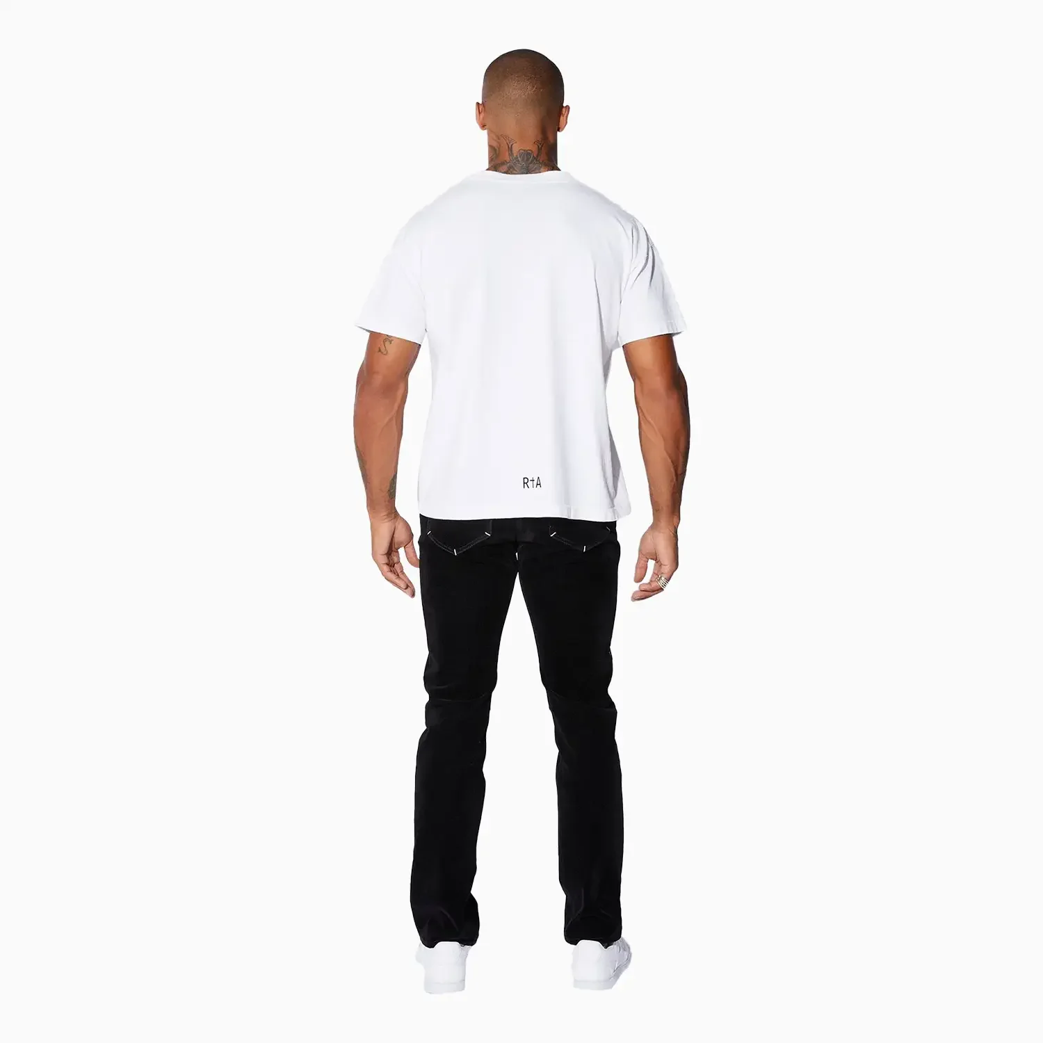 Men's Short Sleeve Black Logo T-Shirt - Image 4