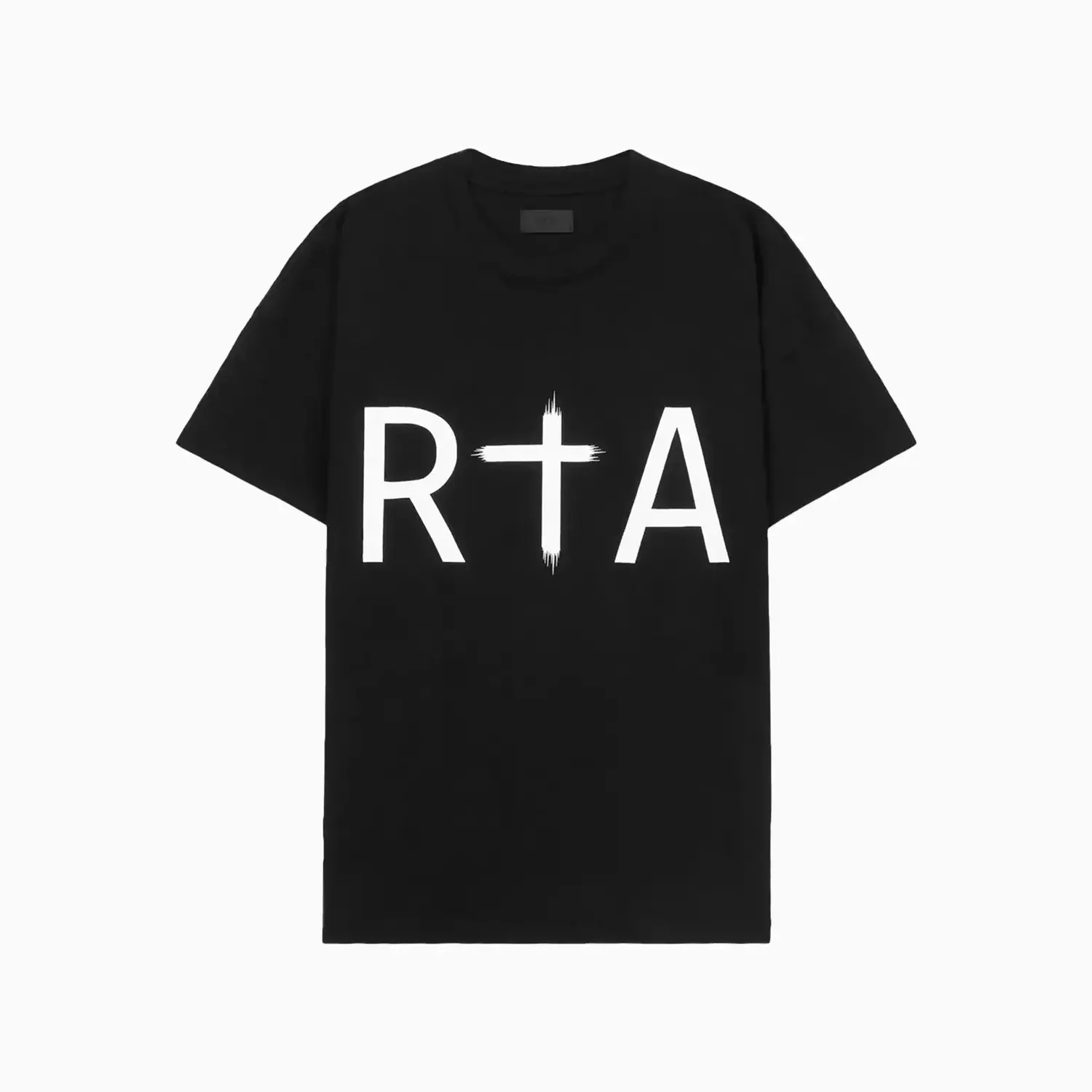 Men's Short Sleeve White Logo T-Shirt - Image 2