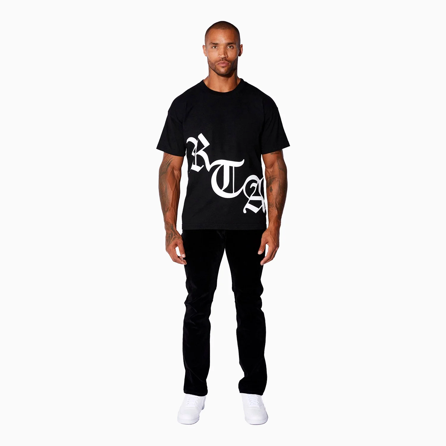 Men's White Logo Short Sleeve T-Shirt - Image 3