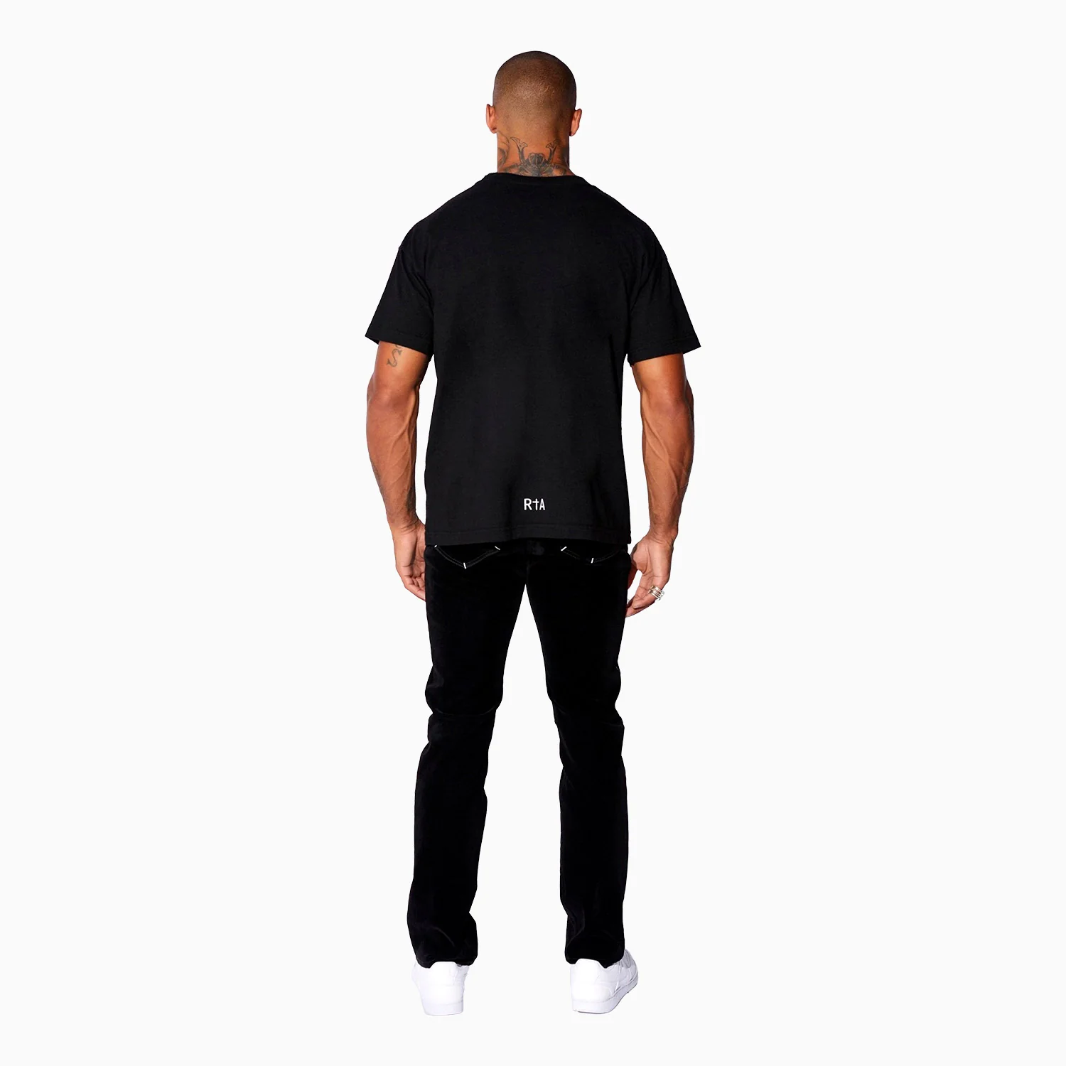 Men's White Logo Short Sleeve T-Shirt - Image 4