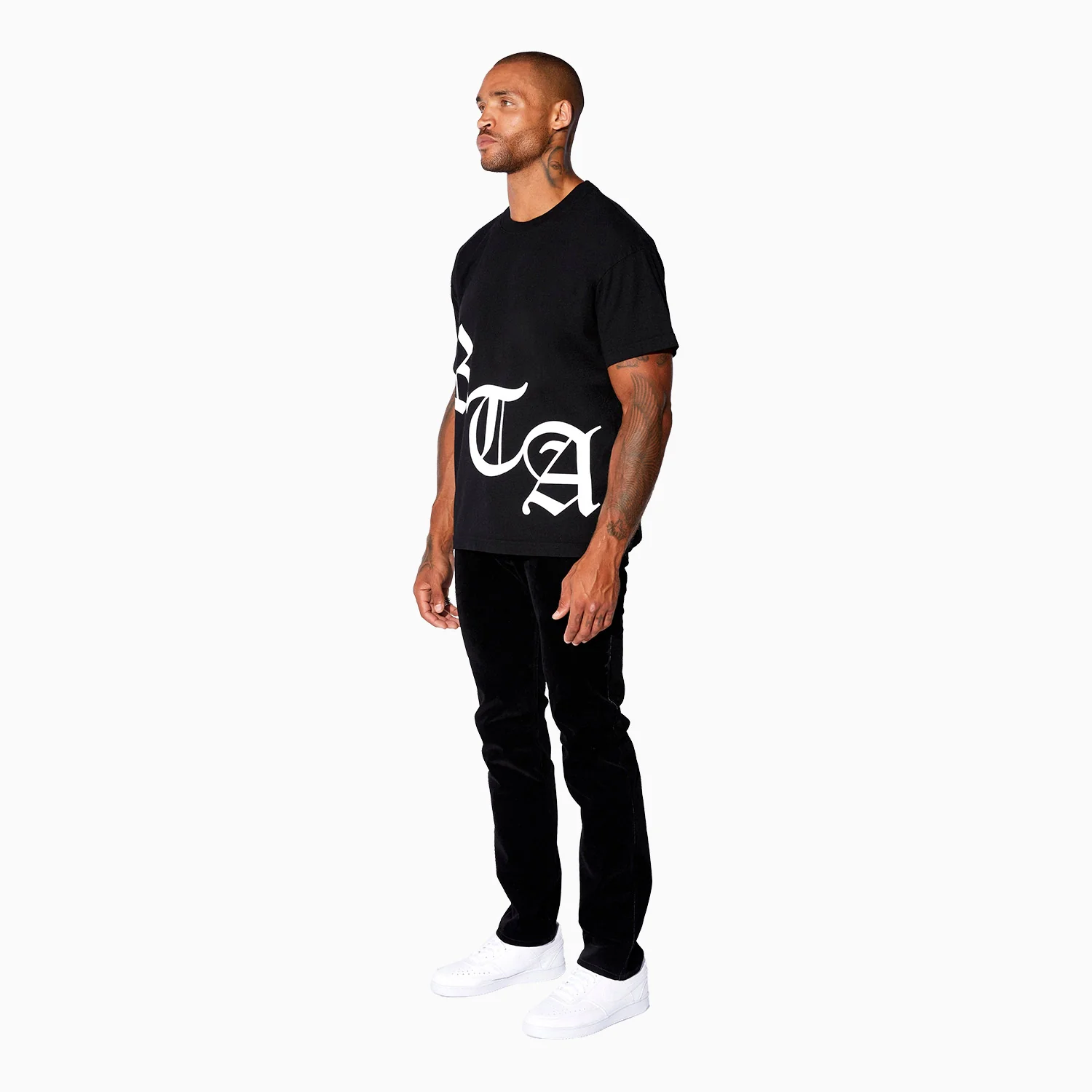 Men's White Logo Short Sleeve T-Shirt - Image 5