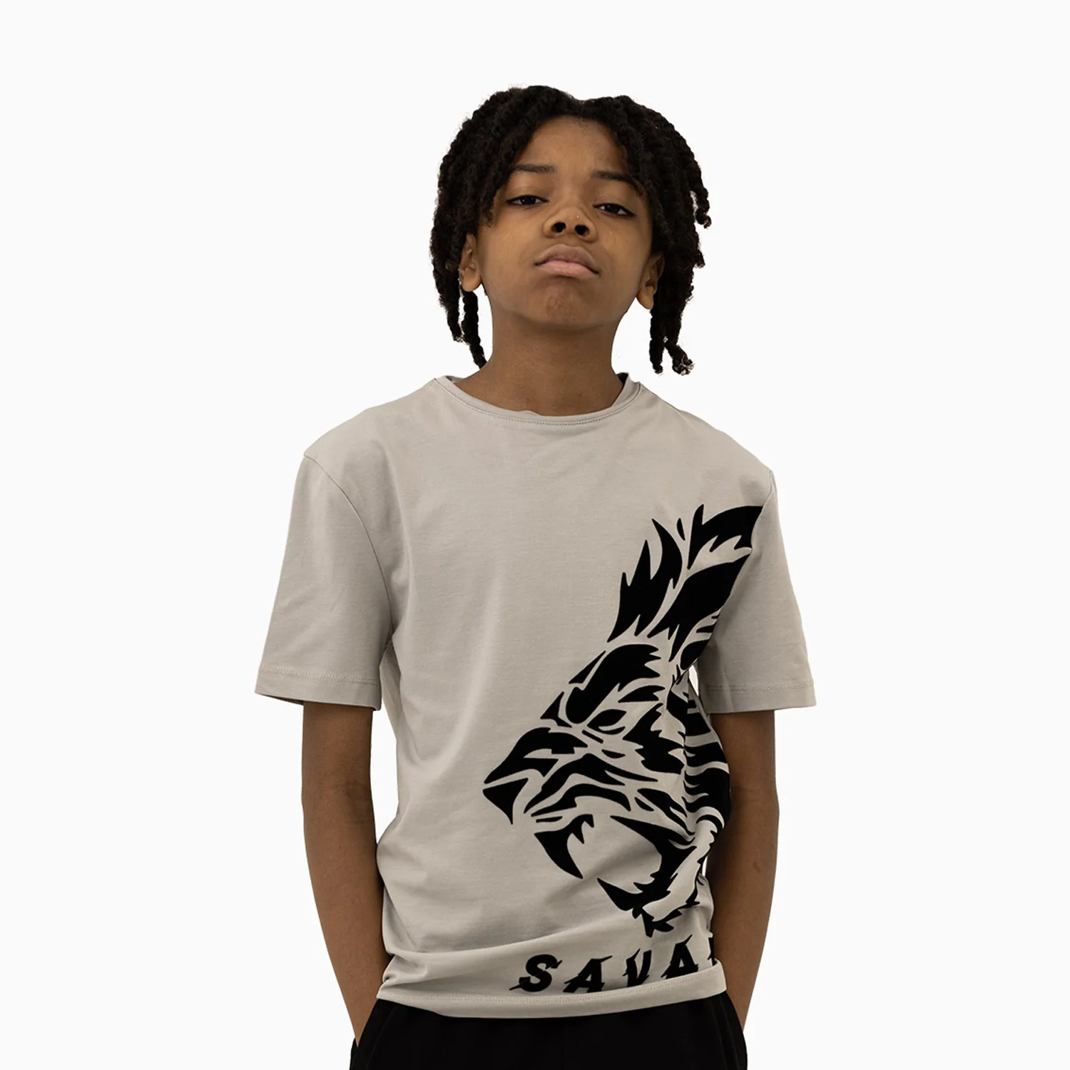 Kid's Beast Fearless Brave Short Sleeve T-Shirt - Image 3