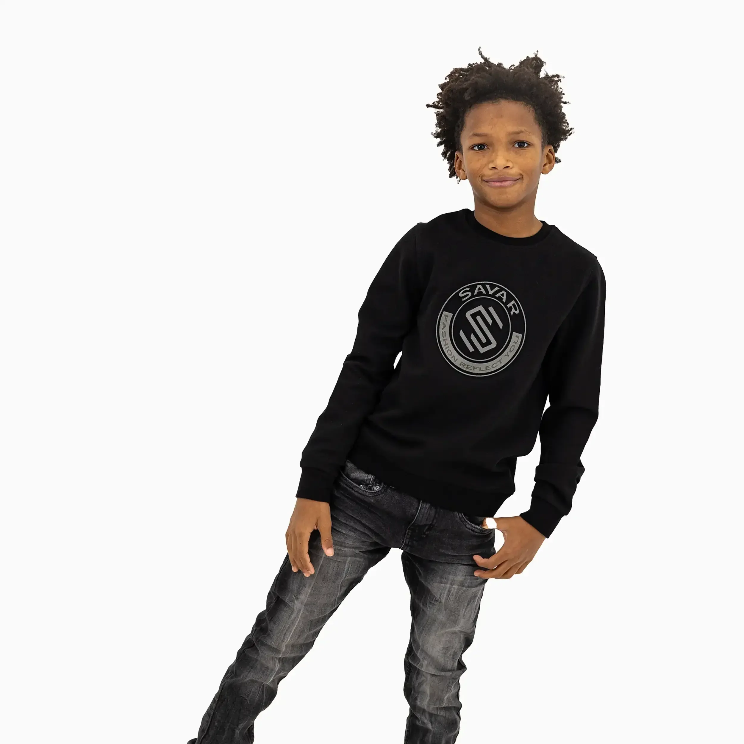 Kid's Circle Crew Neck Sweatshirt - Image 3