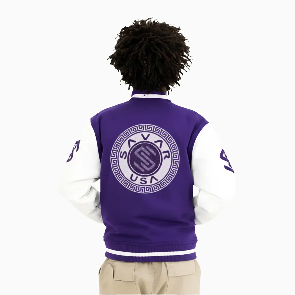 Kid's Circle Wool Varsity Jacket - Image 2