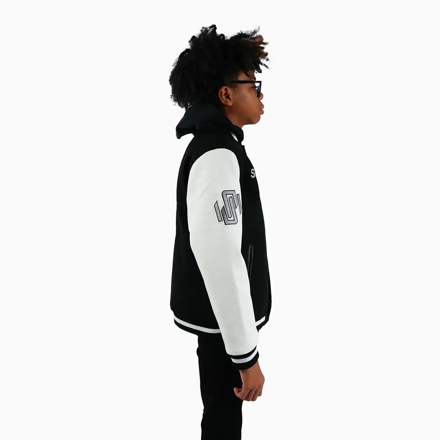 Kid's Faded Wool Varsity Jacket - Image 4