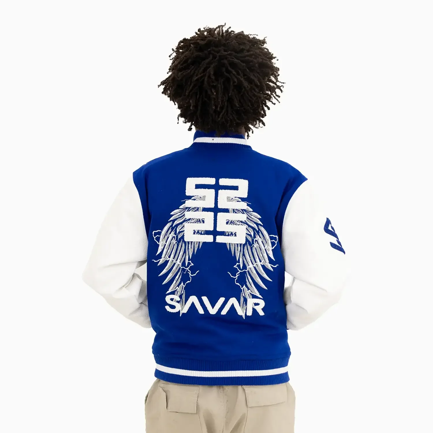 Kid's Wings Wool Varsity Jacket - Image 2