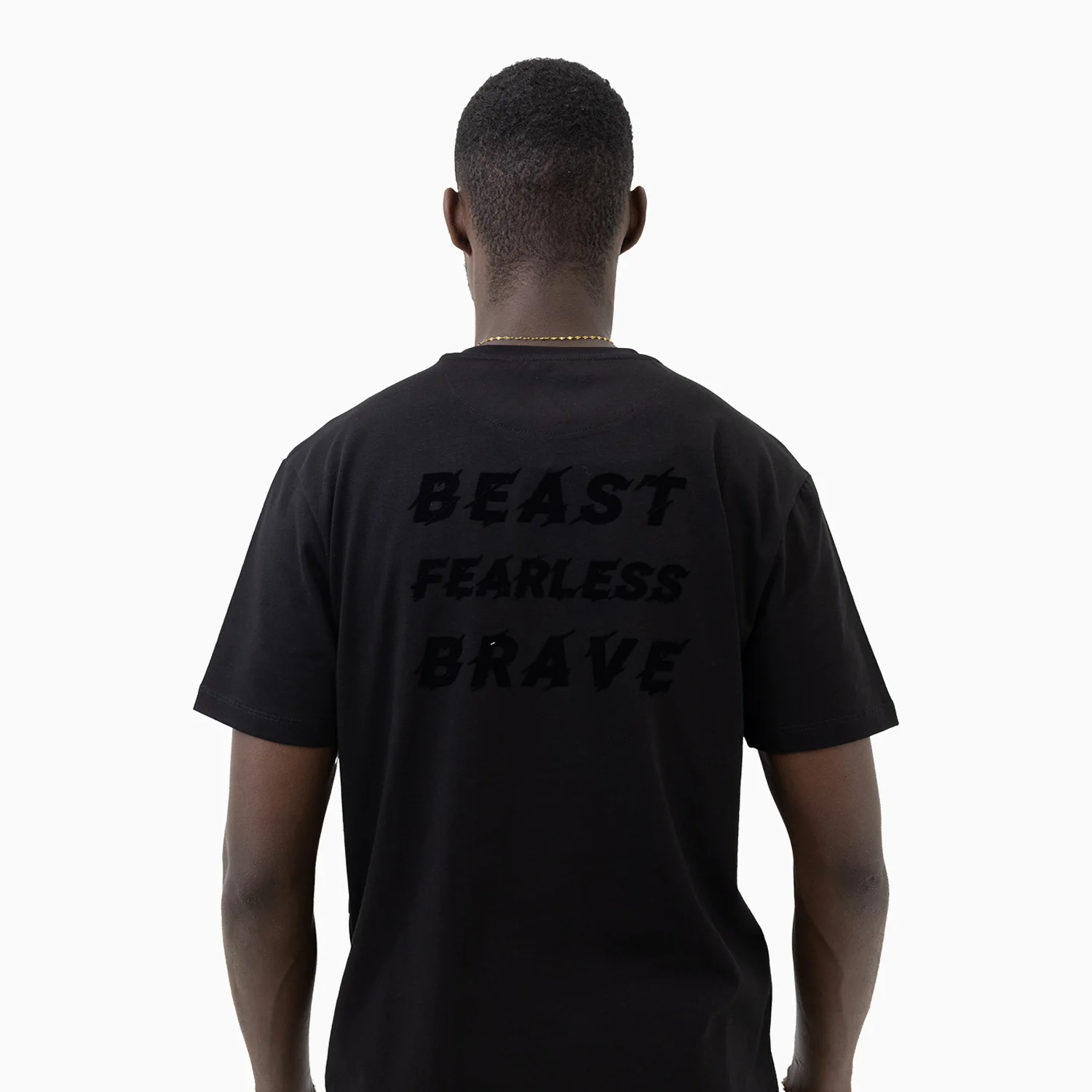 Men's Beast Fearless Brave Short Sleeve T-Shirt - Image 3