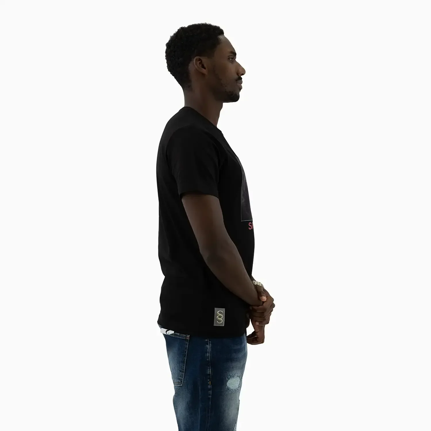 Men's Black Panther Graphic Short Sleeve T-Shirt - Image 6