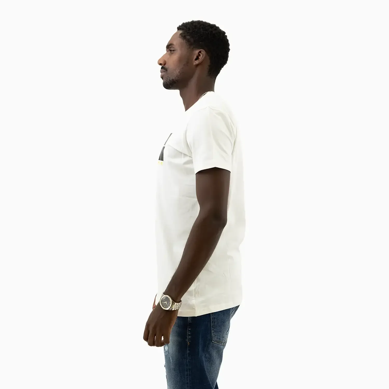 Men's Black Rules Outline Crew Neck T-Shirt - Image 10