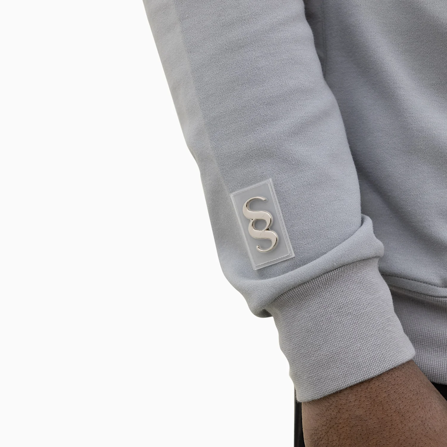 Men's Chenille Patch Pull Over Hoodie - Image 3