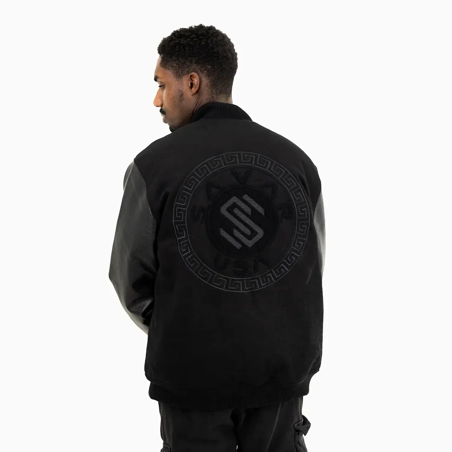Men's Circle Wool Varsity Jacket - Image 2
