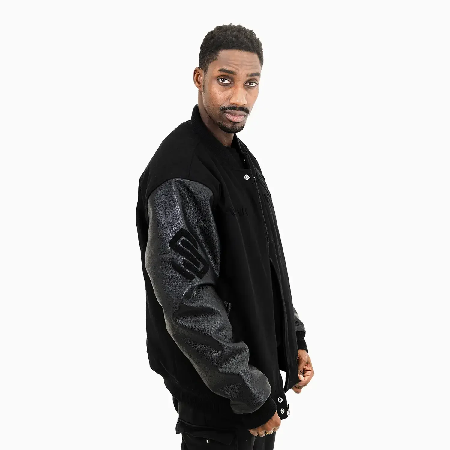 Men's Circle Wool Varsity Jacket - Image 3