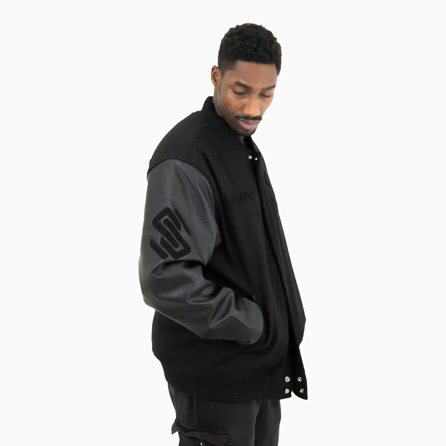 Men's Circle Wool Varsity Jacket - Image 4