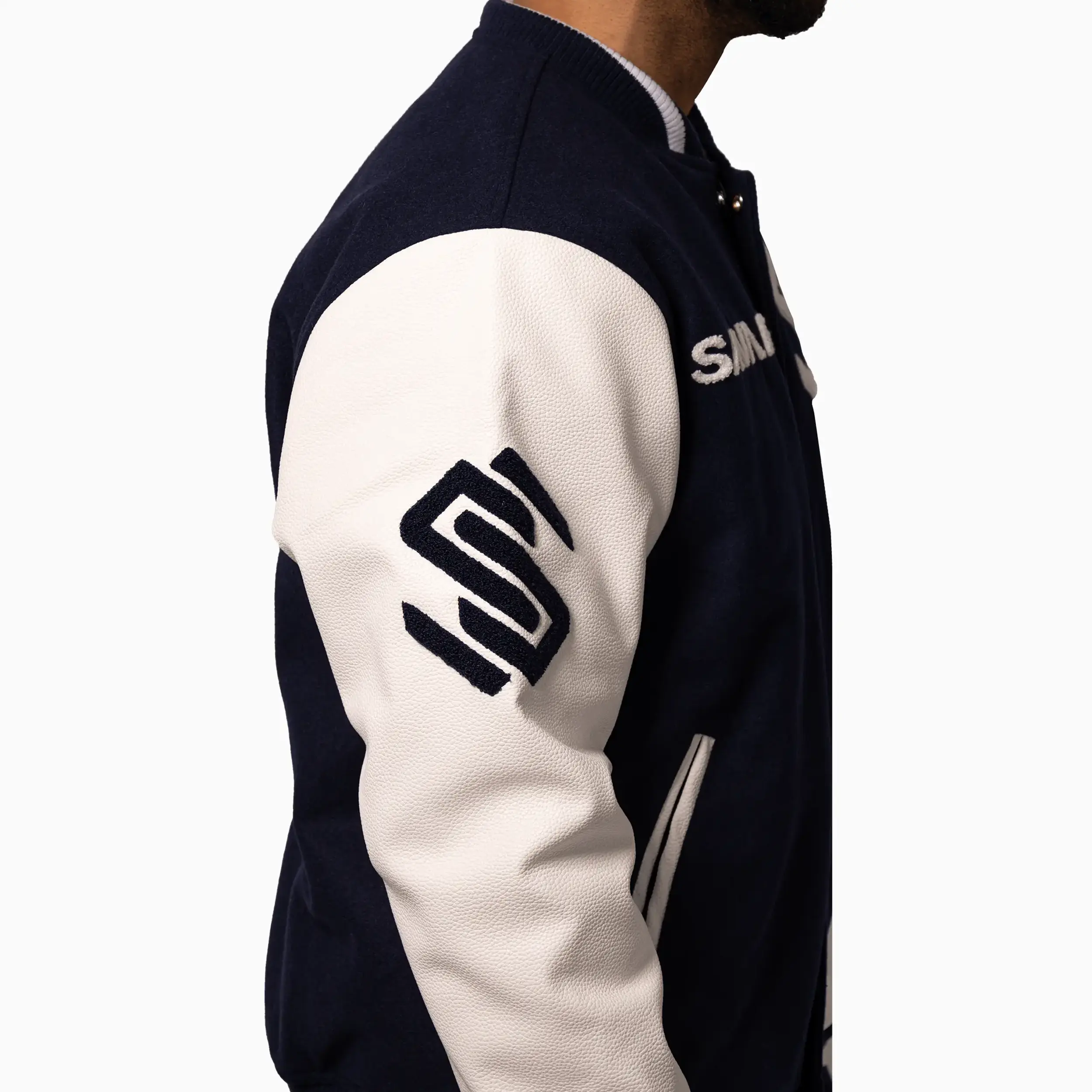Men's Circle Wool Varsity Jacket - Image 4
