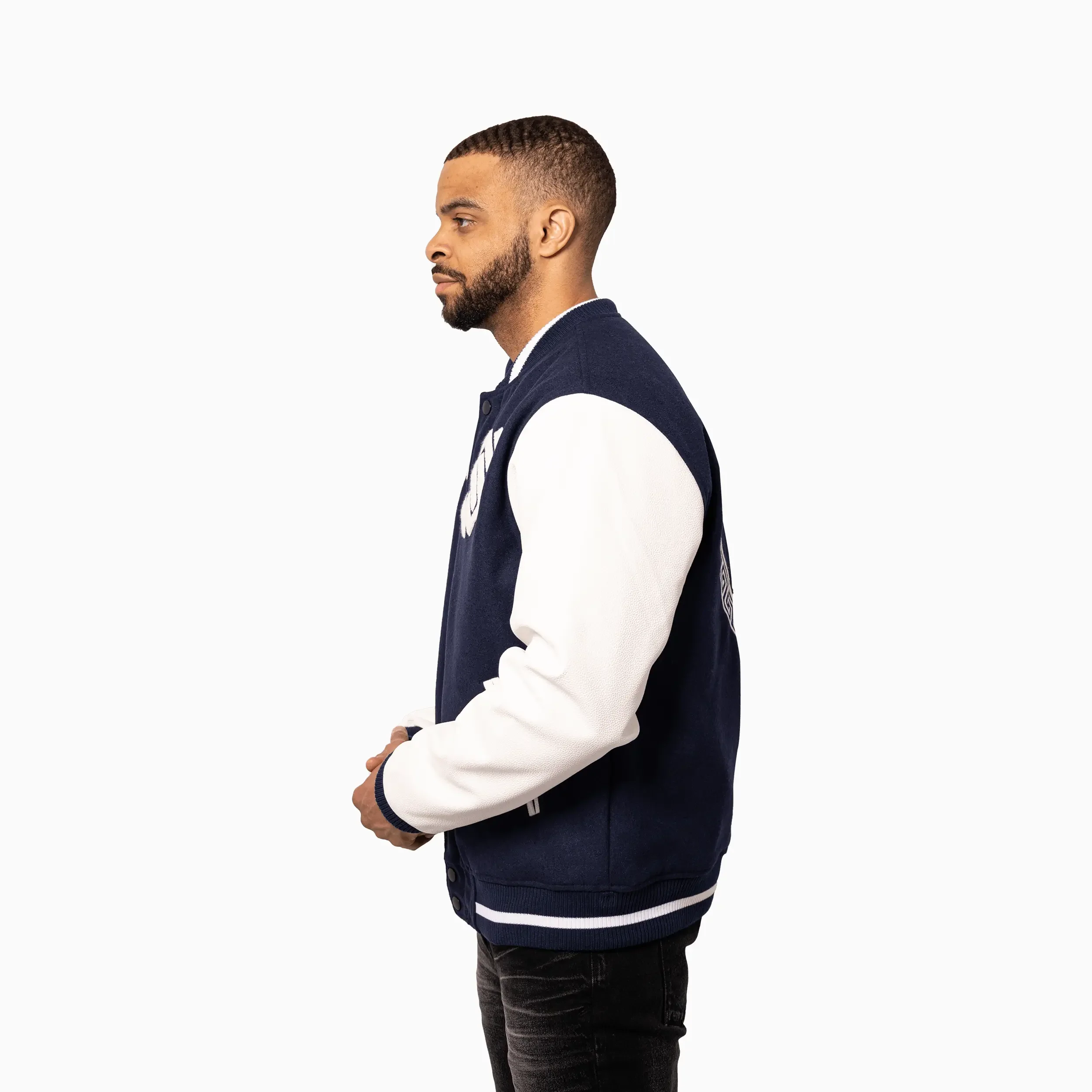 Men's Circle Wool Varsity Jacket - Image 8
