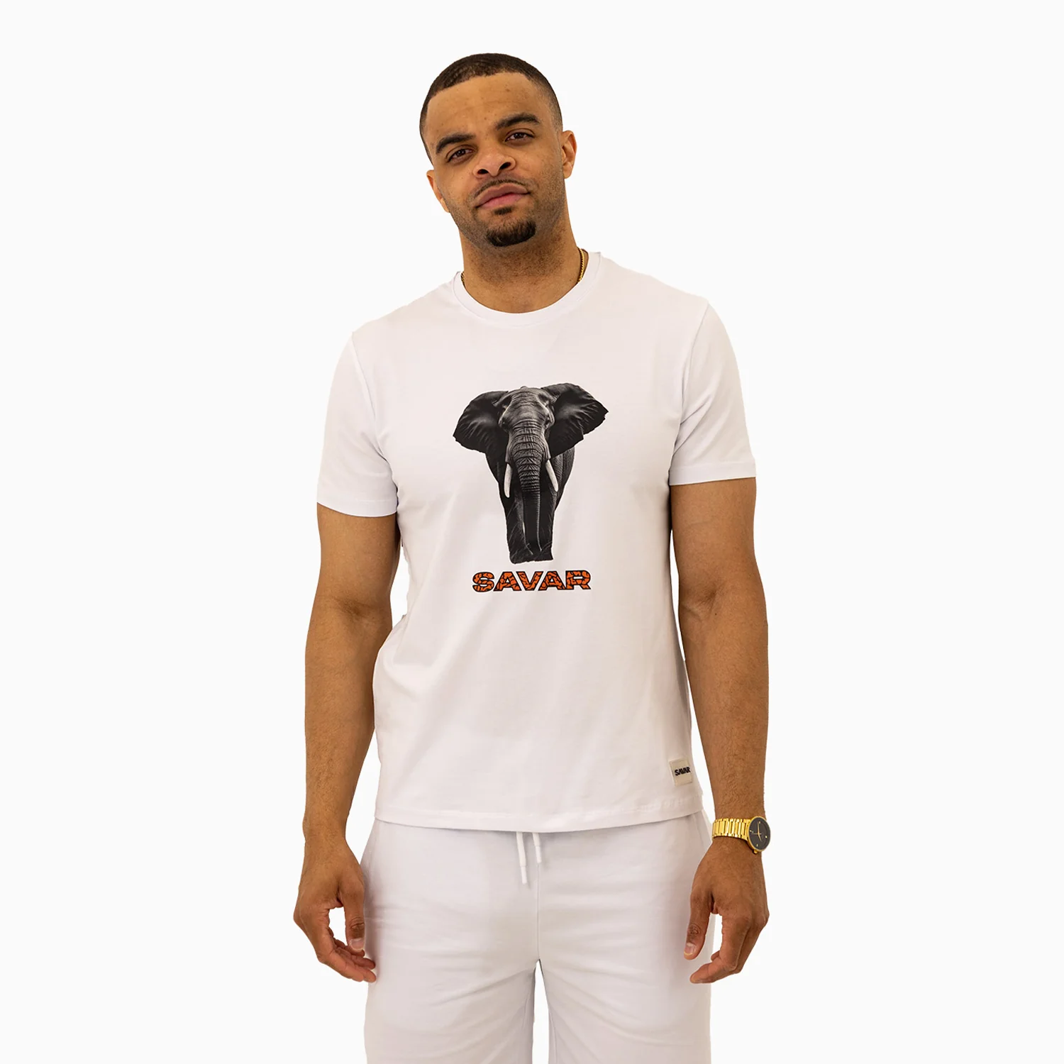 Men's Elephant Logo Short Sleeve T-Shirt - Image 7