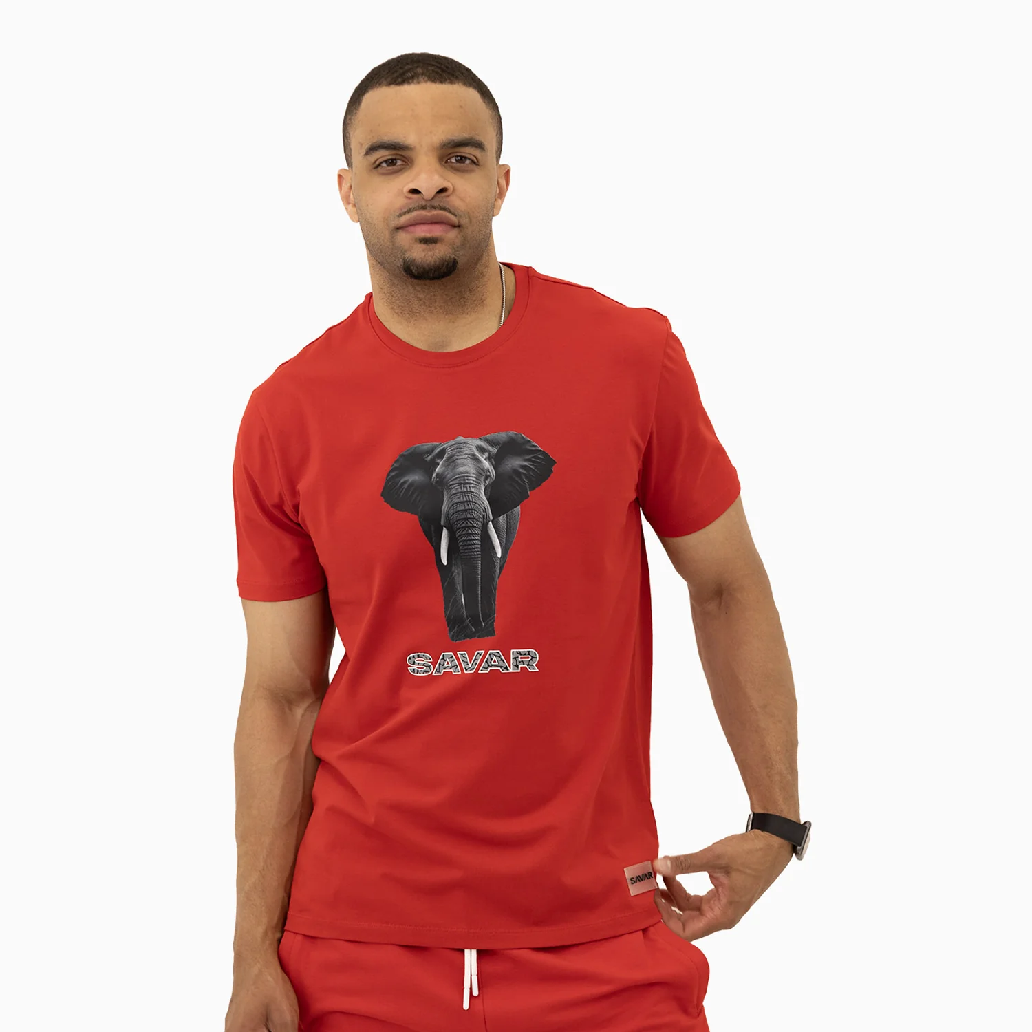 Men's Elephant Logo Short Sleeve T-Shirt - Image 2