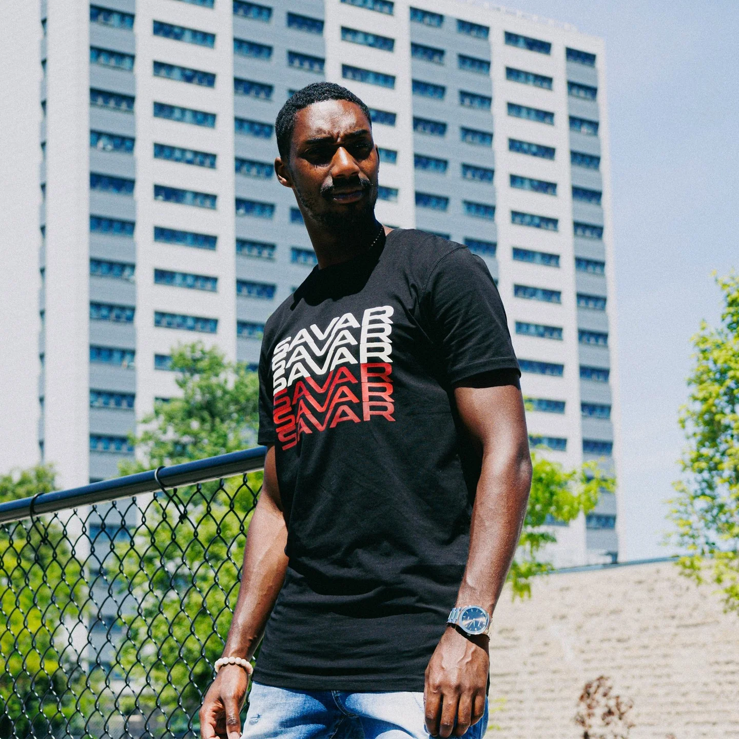 Men's Gradient Text Short Sleeve T-Shirt - Image 2
