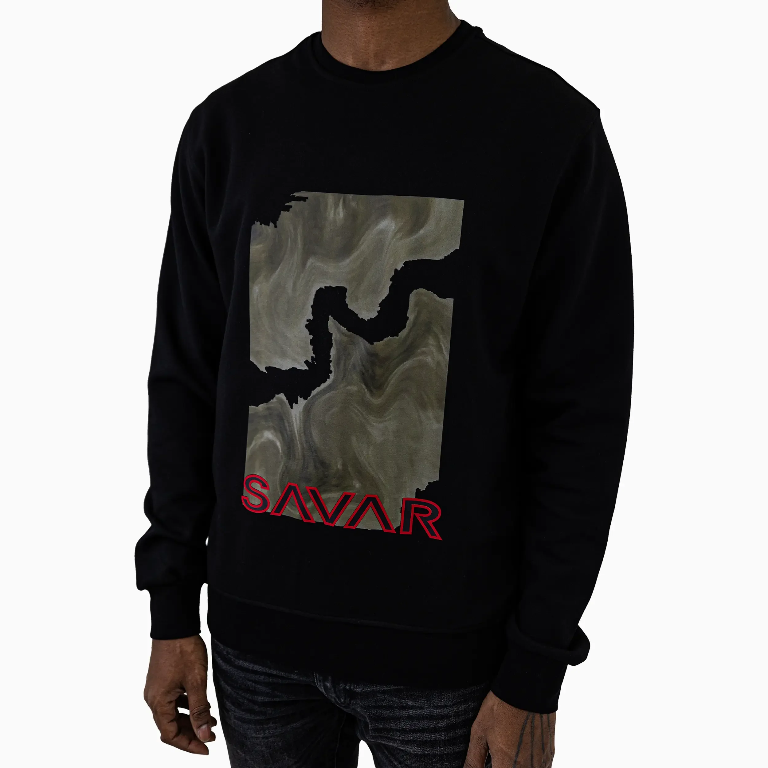 Men's Mosaic Crew Neck Sweatshirt - Image 3