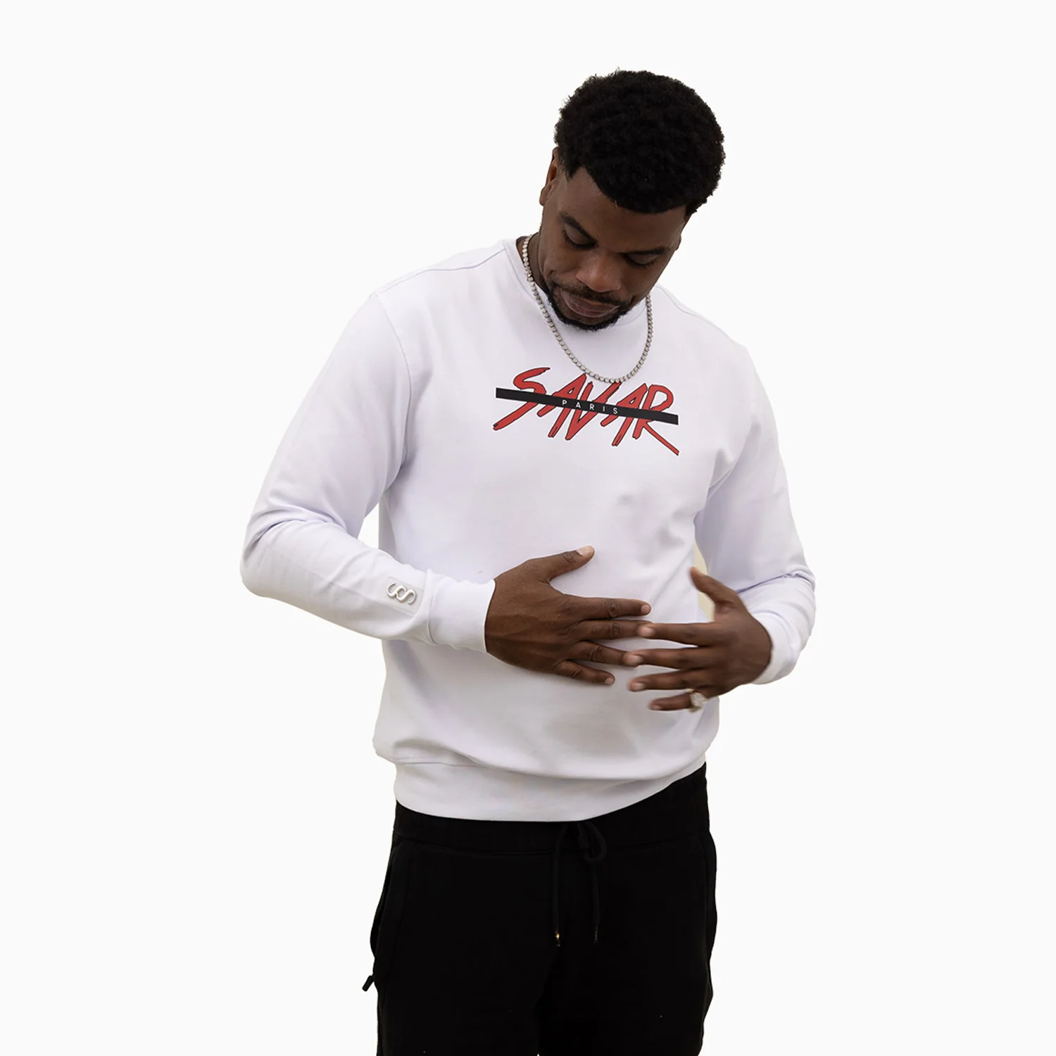 Men's Savar Paris Crew Neck Sweatshirt - Image 5