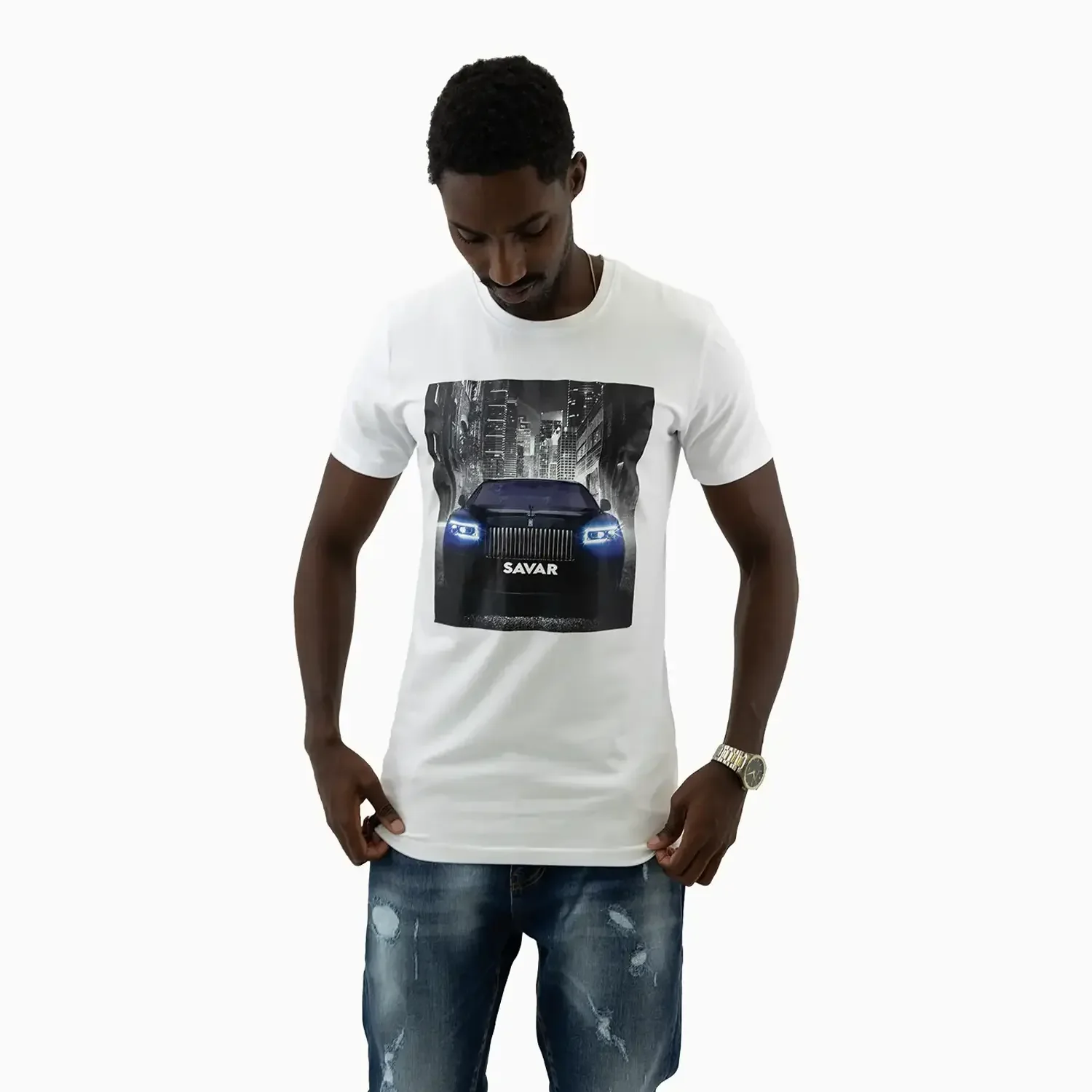 Men's Rolls Royce Digital Print T Shirt - Image 9