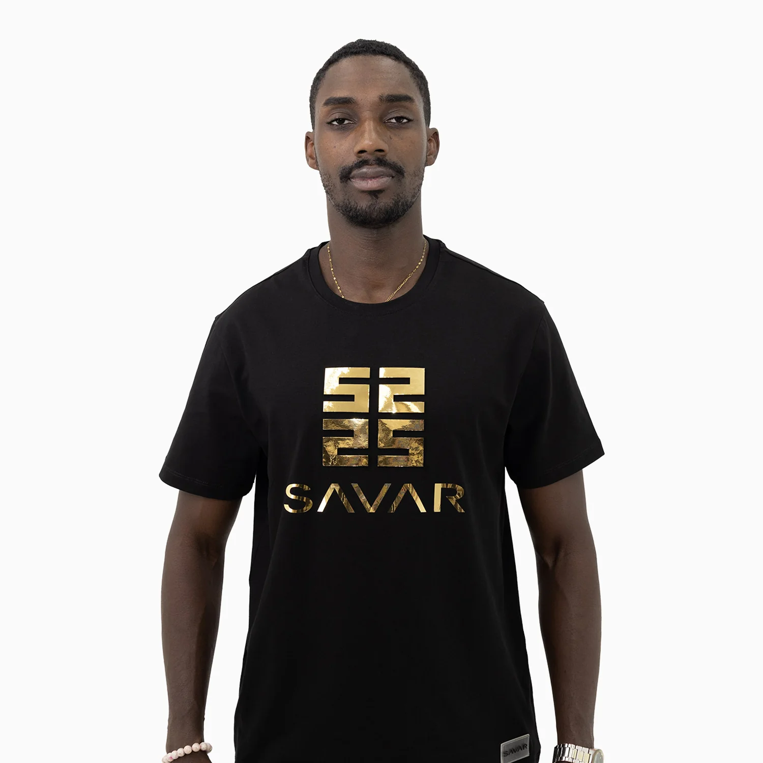 Men's Savar Typographic Short Sleeve T-Shirt - Image 4