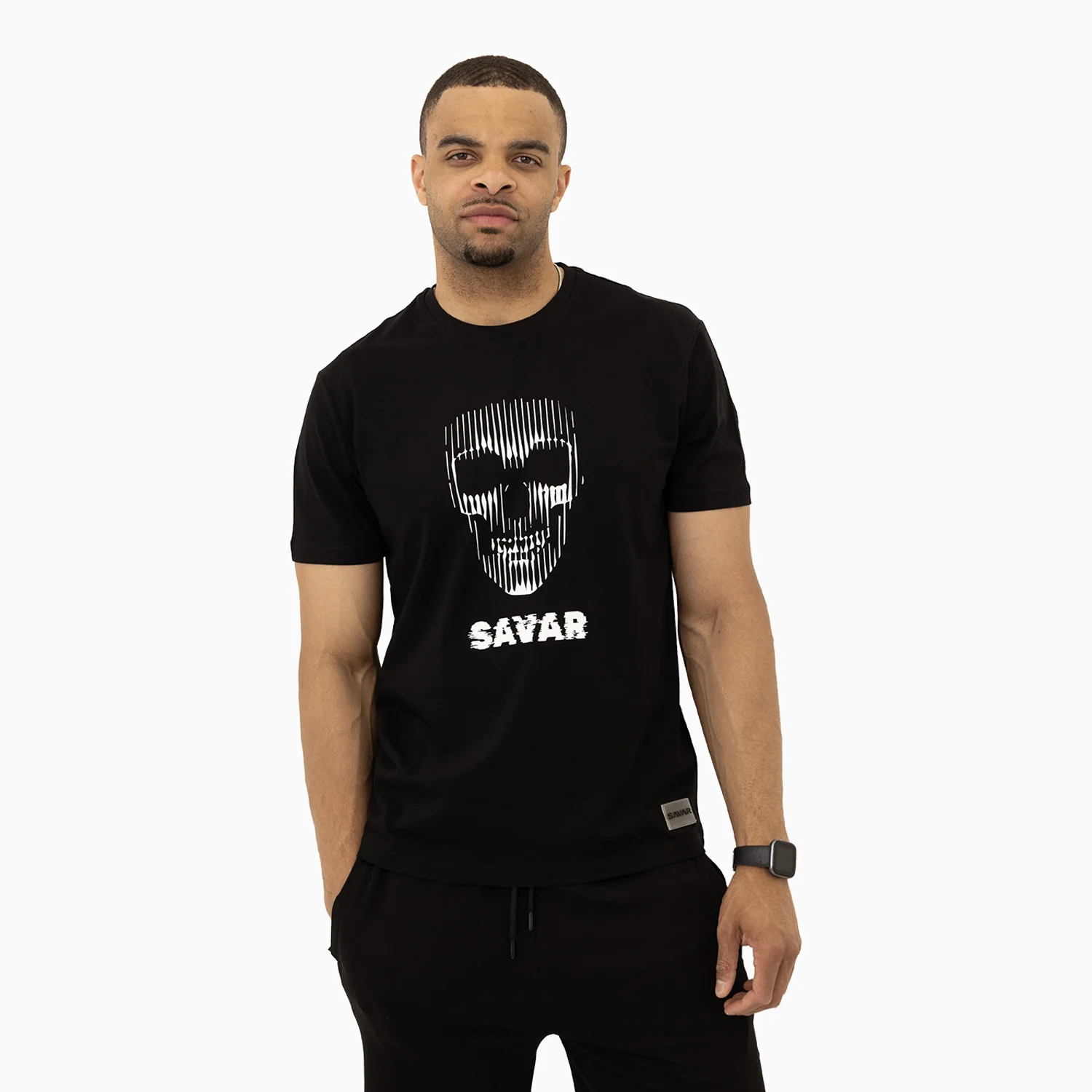 Men's Skull Screen Printed Short Sleeves T-Shirt - Image 7