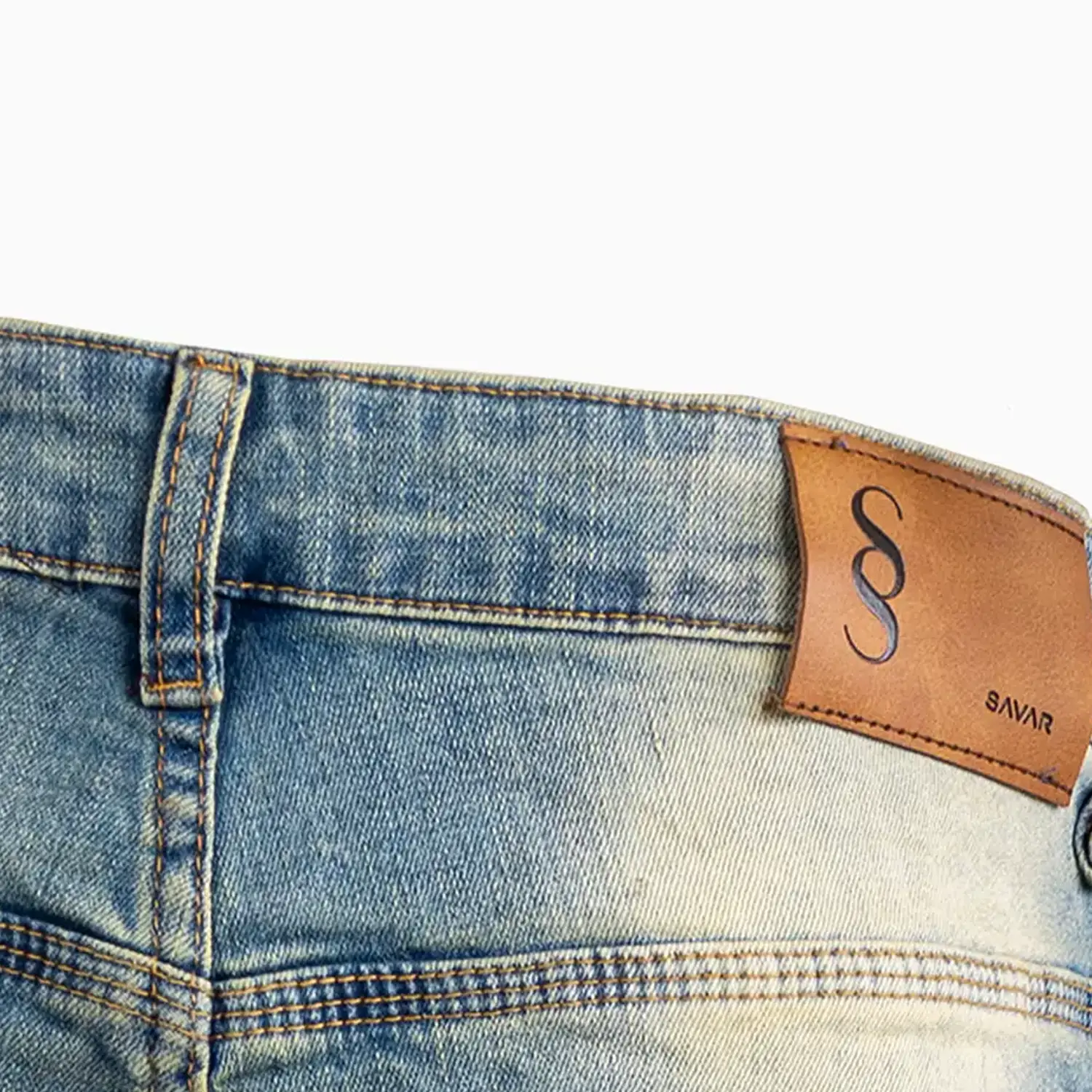 Men's Slim Fit Plain Tinted Washed Jeans Pant - Image 5