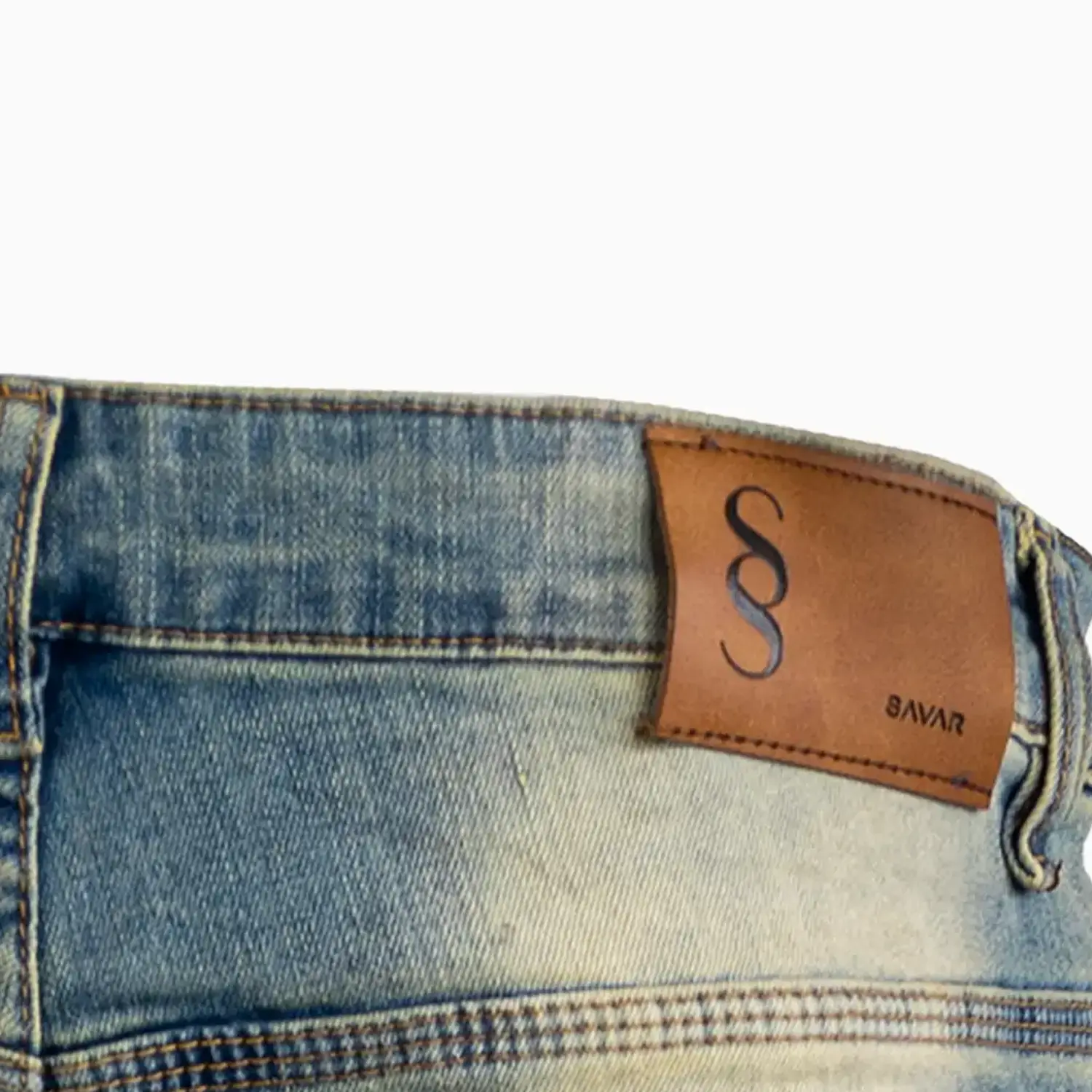 Men's Slim Fit Plain Tinted Washed Jeans Pant - Image 6