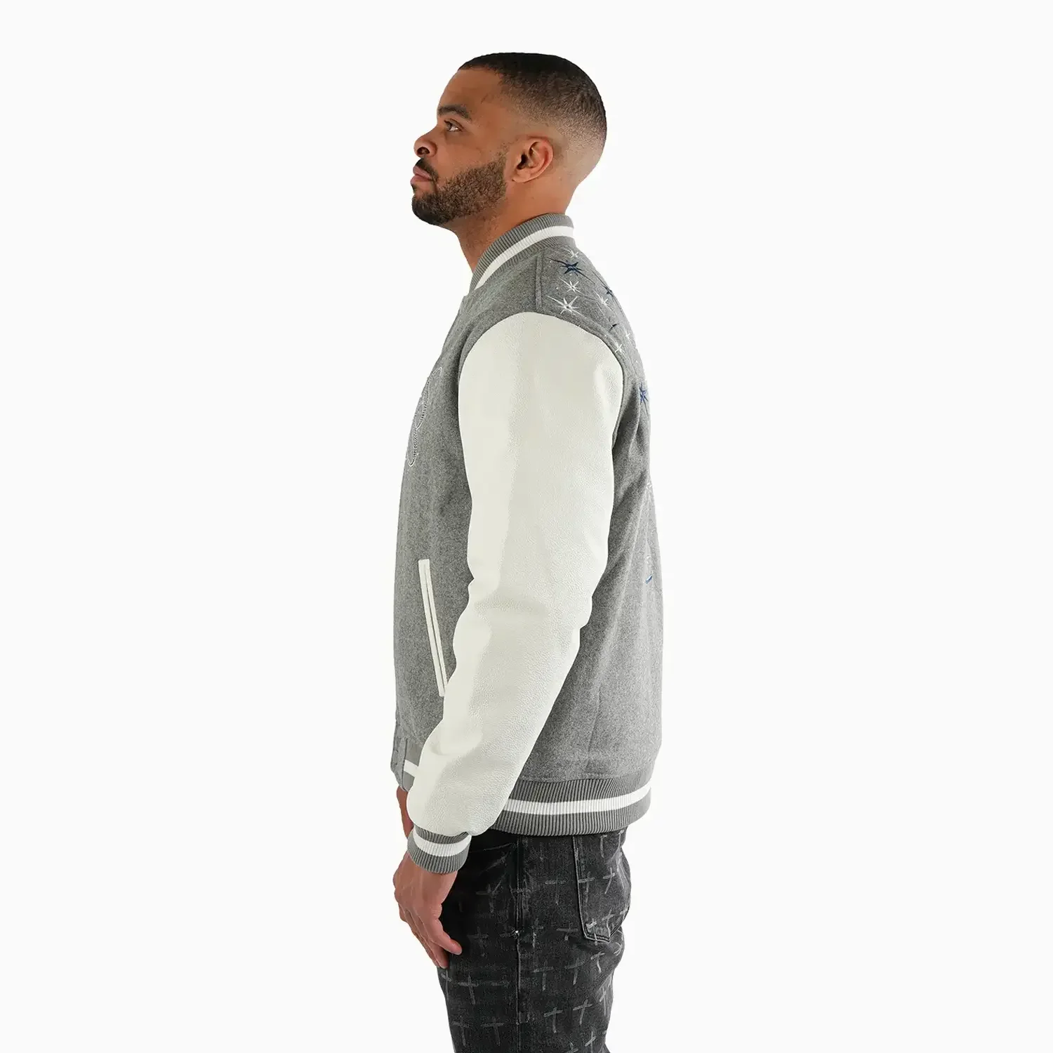 Men's Starlight Wool Varsity Jacket - Image 3