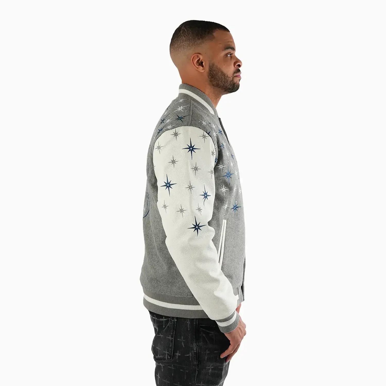 Men's Starlight Wool Varsity Jacket - Image 4