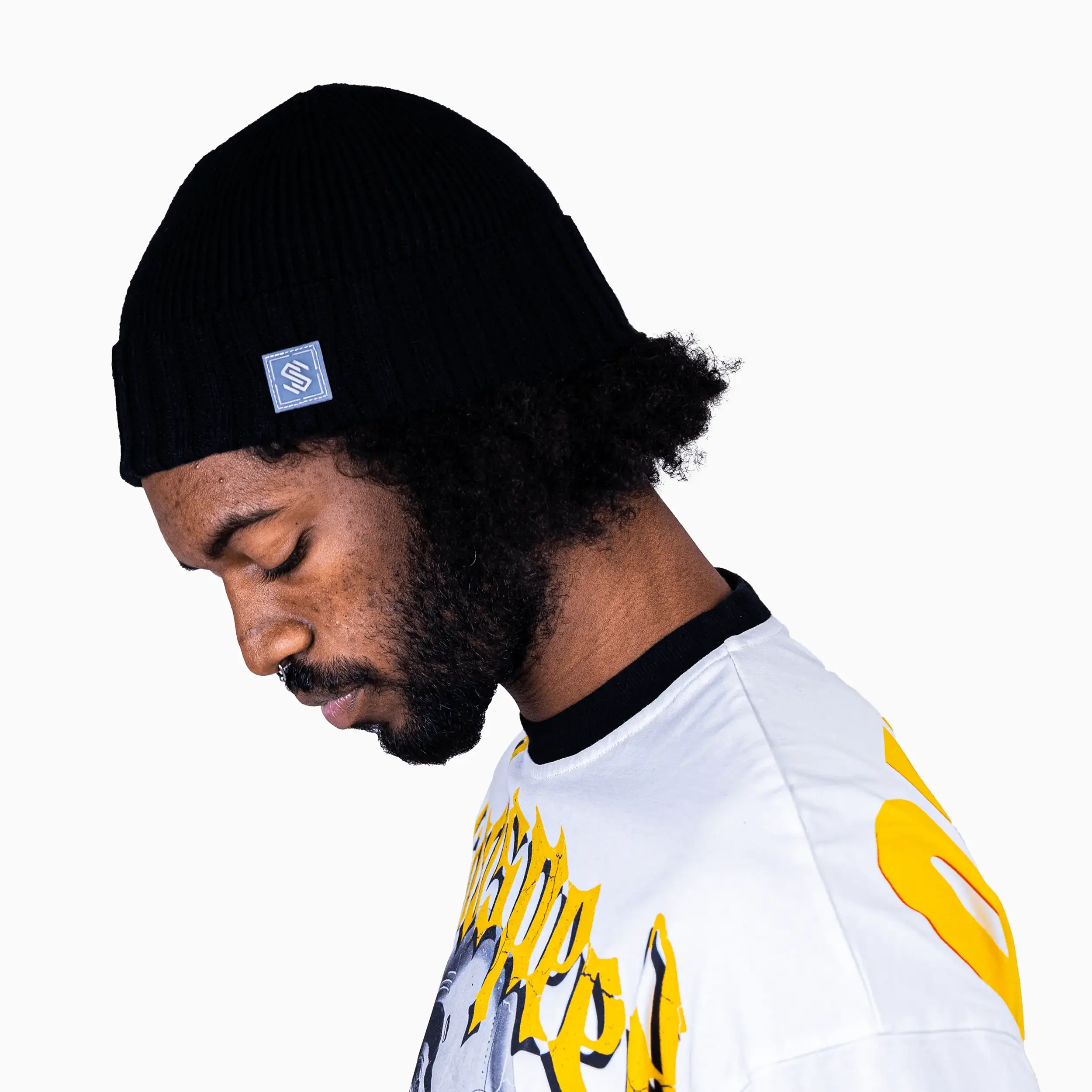 Savar Ribbed Cuff Beanie Hat - Image 3