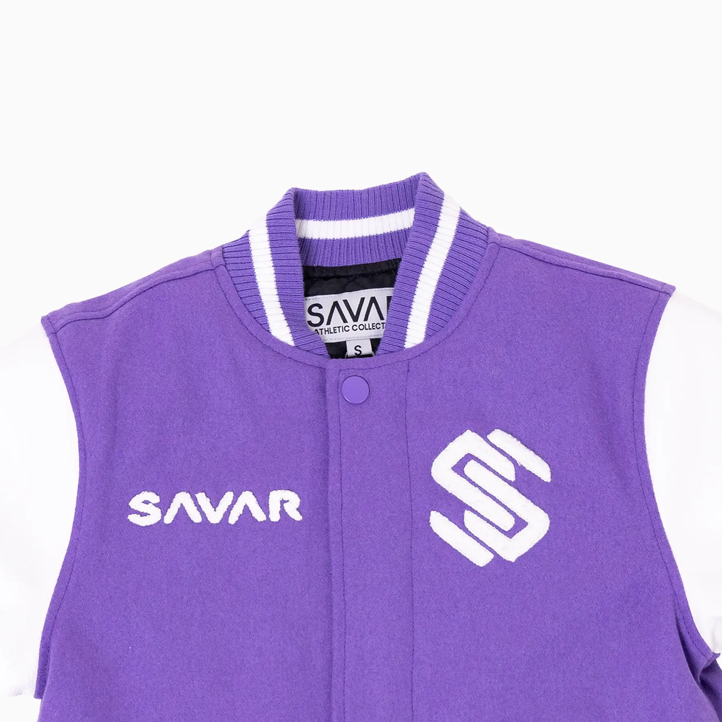 Women's Circle Wool Varsity Jacket - Image 10