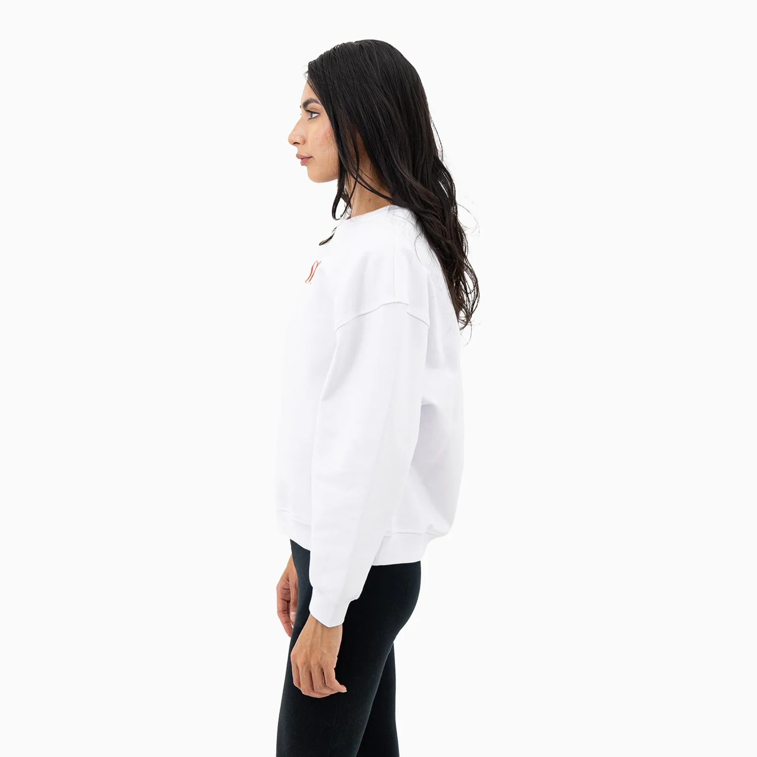 Women's Embroidery Crew Neck Sweatshirt - Image 5