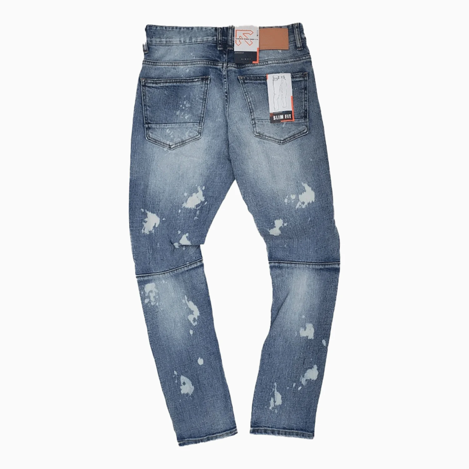 Men's Heavy Rip+Repair Slim Denim Jeans Pant - Image 2