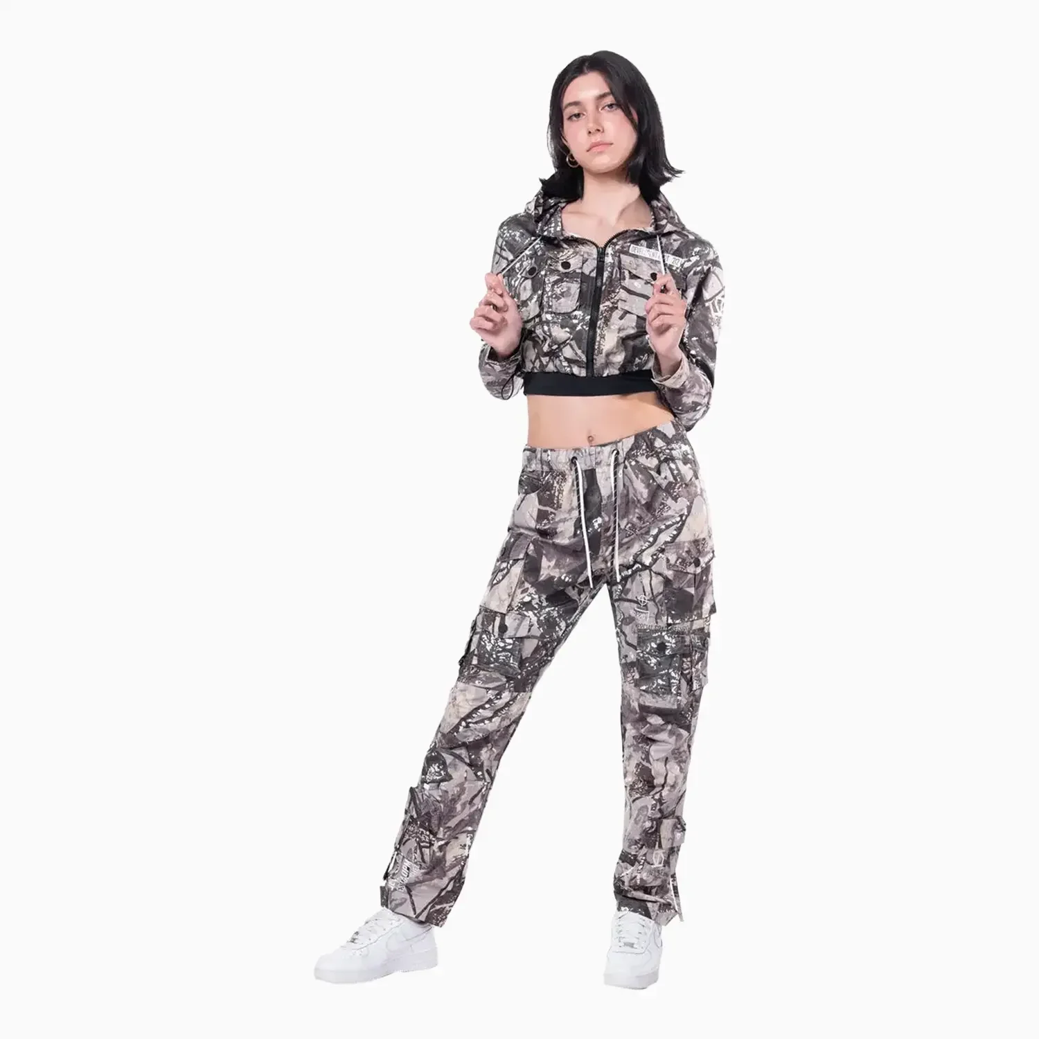 Women's Drop Shoulder Utility Outfit - Image 2