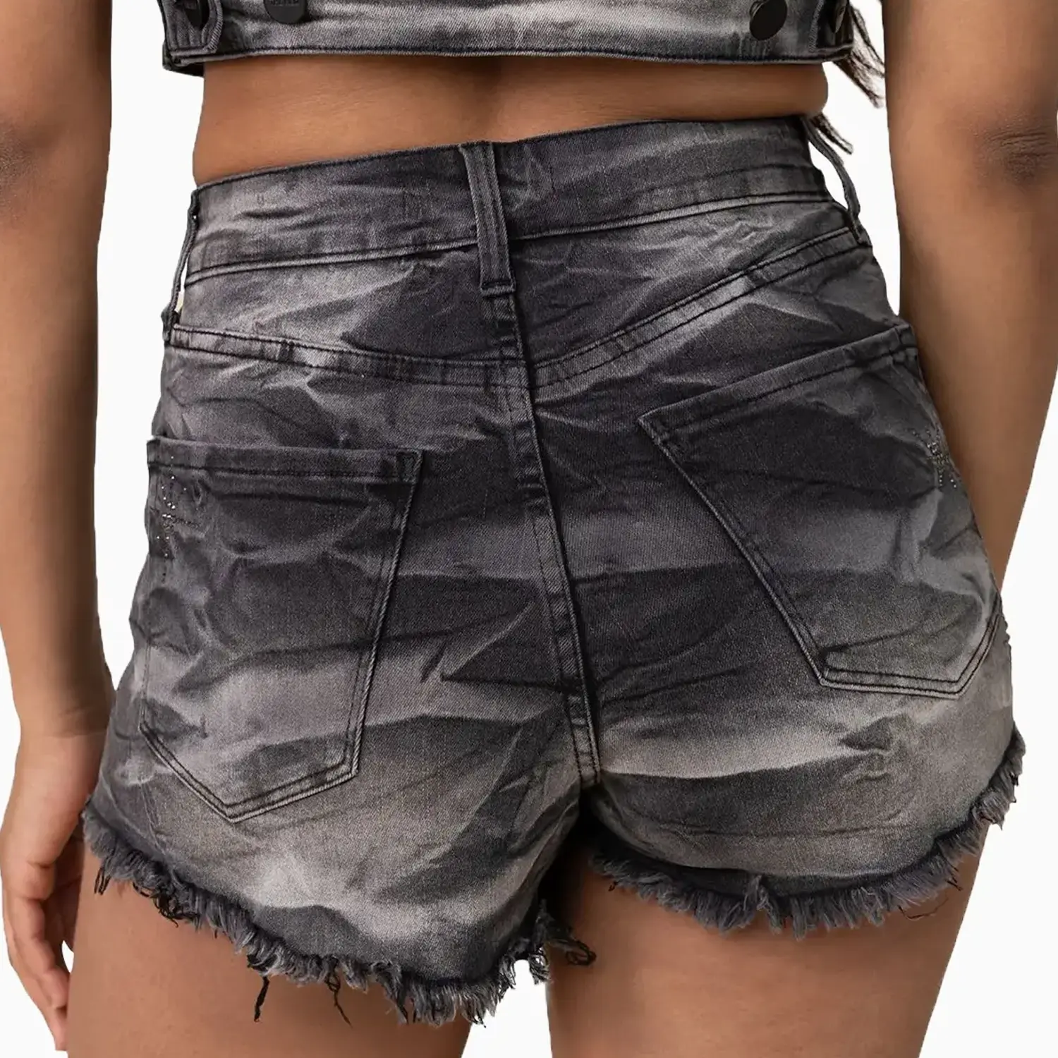 Women's Graphic Trucker Denim Outfit - Image 8