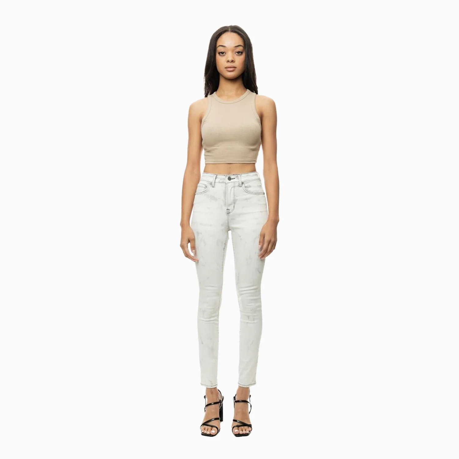Women's Heavy Wash Basic Skinny Denim Pant - Image 5