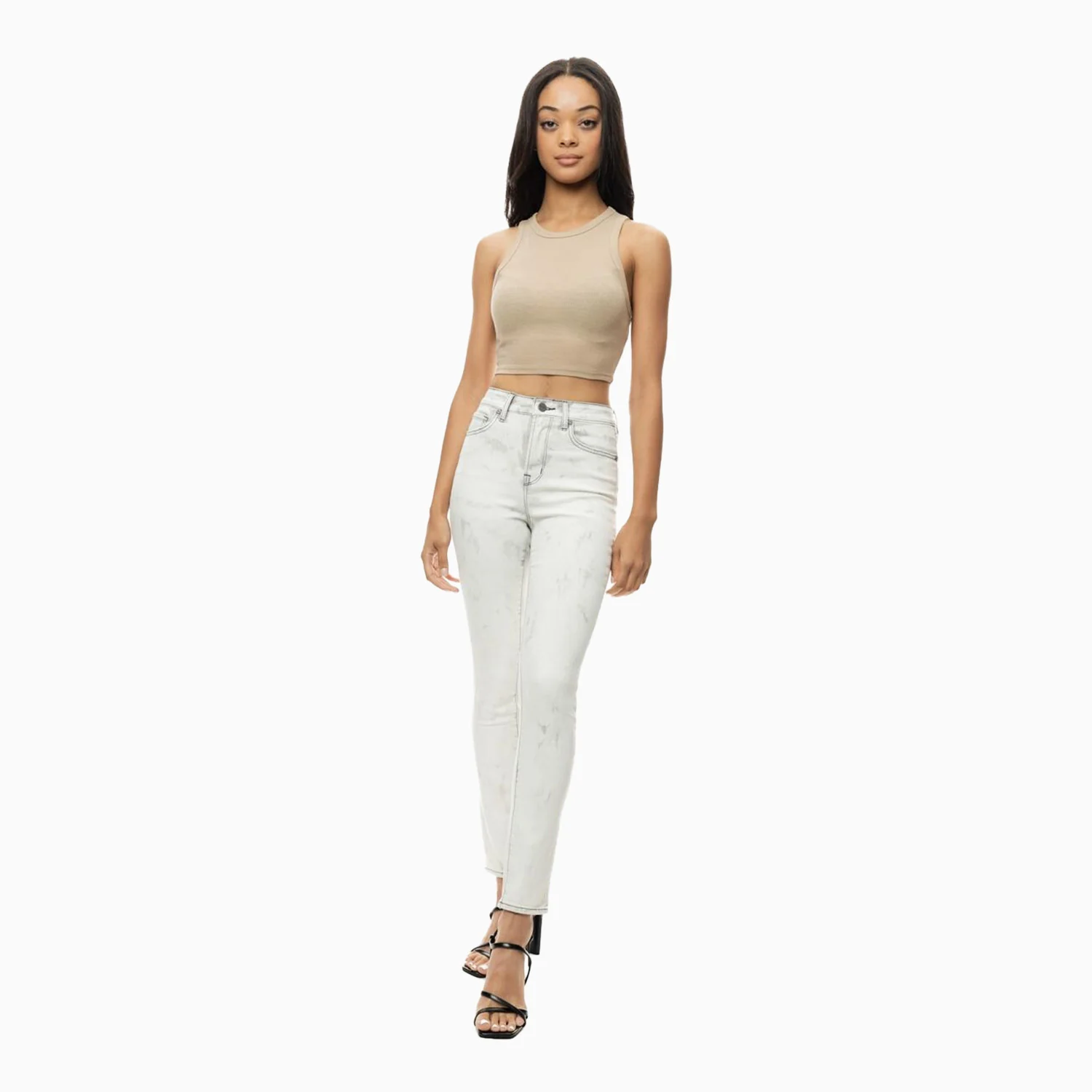 Women's Heavy Wash Basic Skinny Denim Pant - Image 6