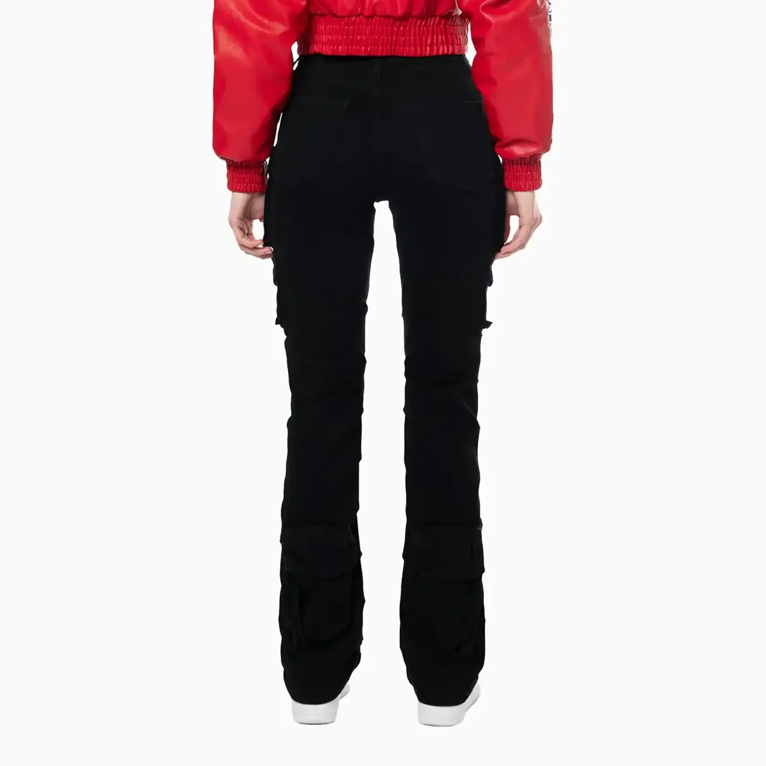 Women's High Rise Cargo Stack Jean Pant - Image 3